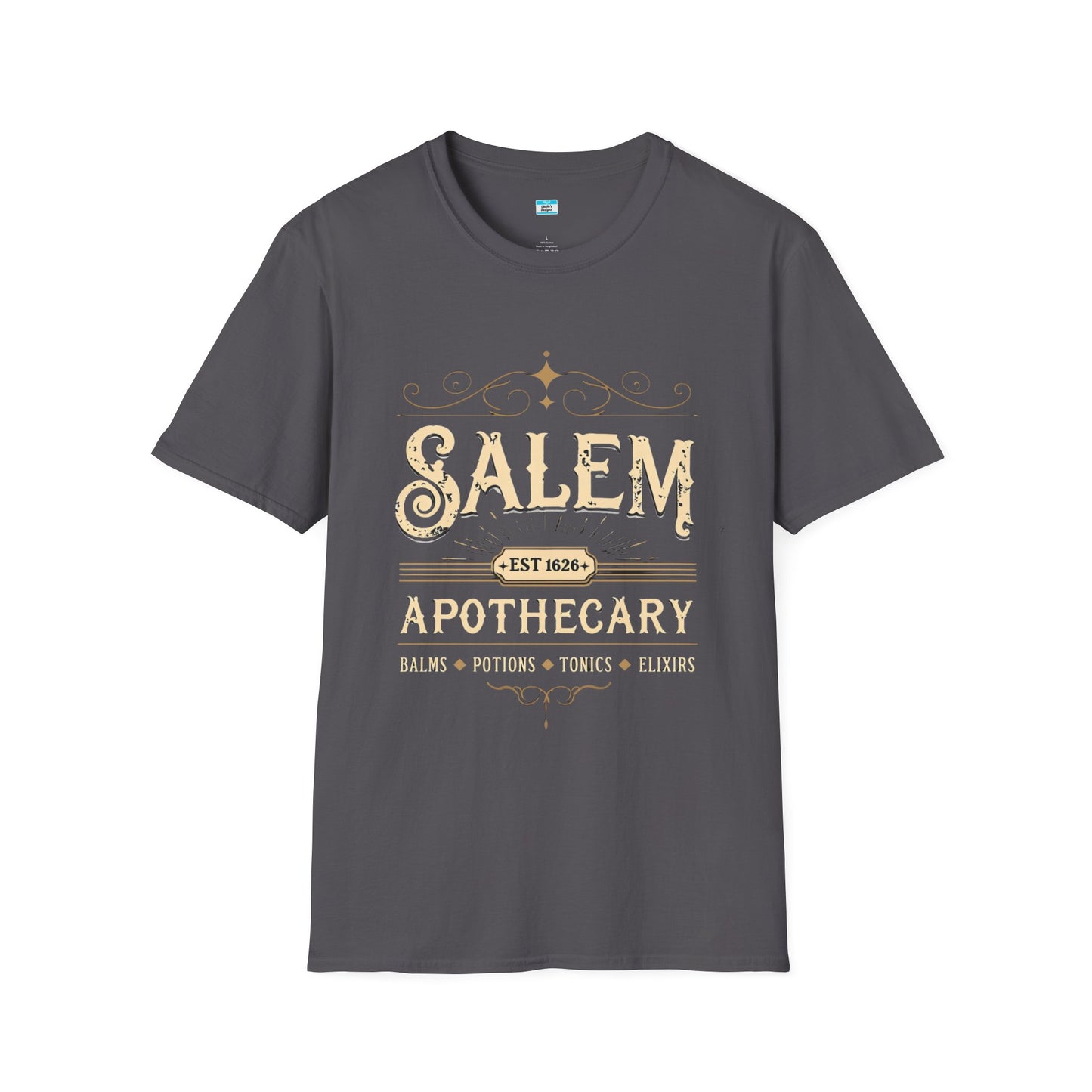 Salem Apothecary T-Shirt β Vintage Witchy Halloween Tee | Potions, Elixirs & Magic Design