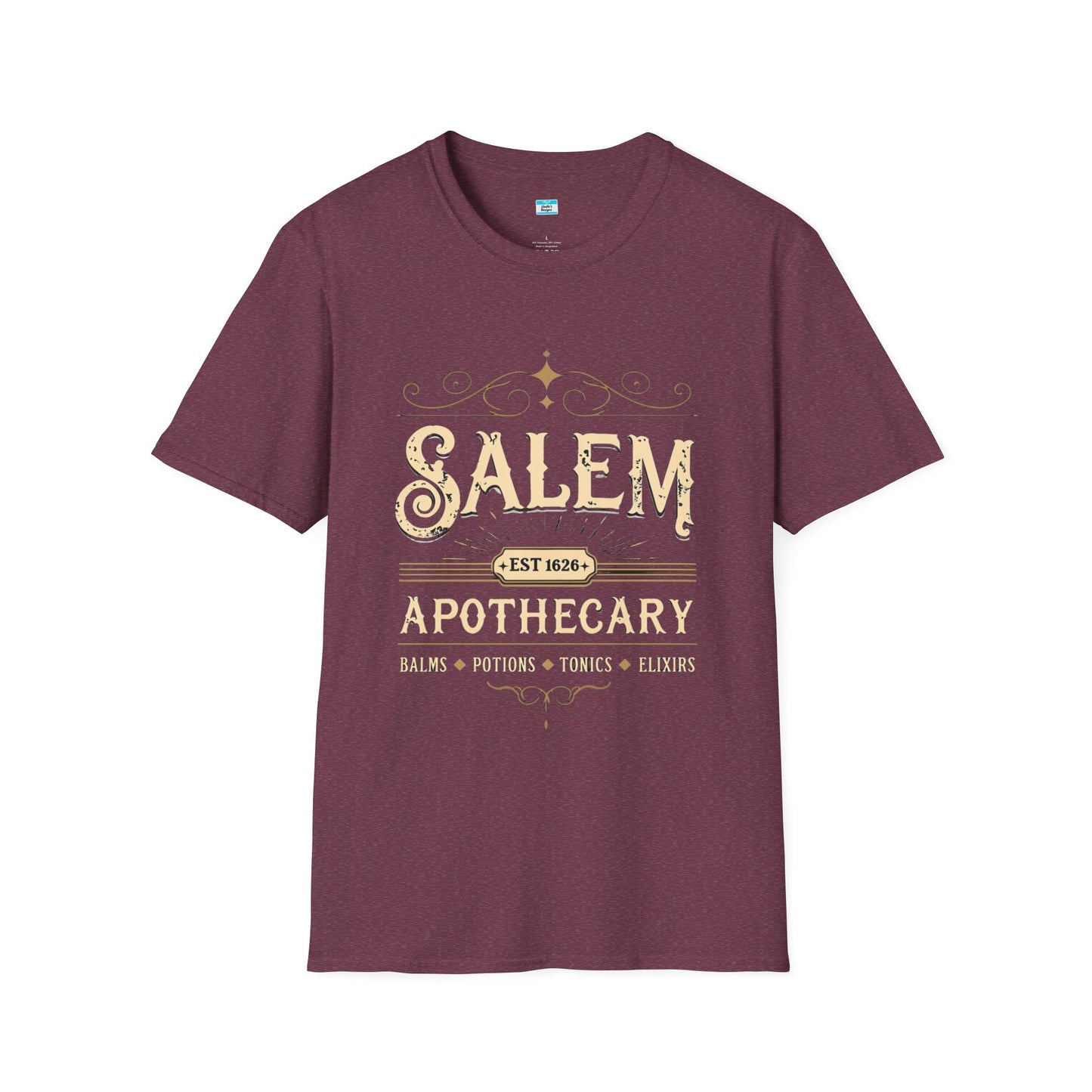 Salem Apothecary T-Shirt β Vintage Witchy Halloween Tee | Potions, Elixirs & Magic Design