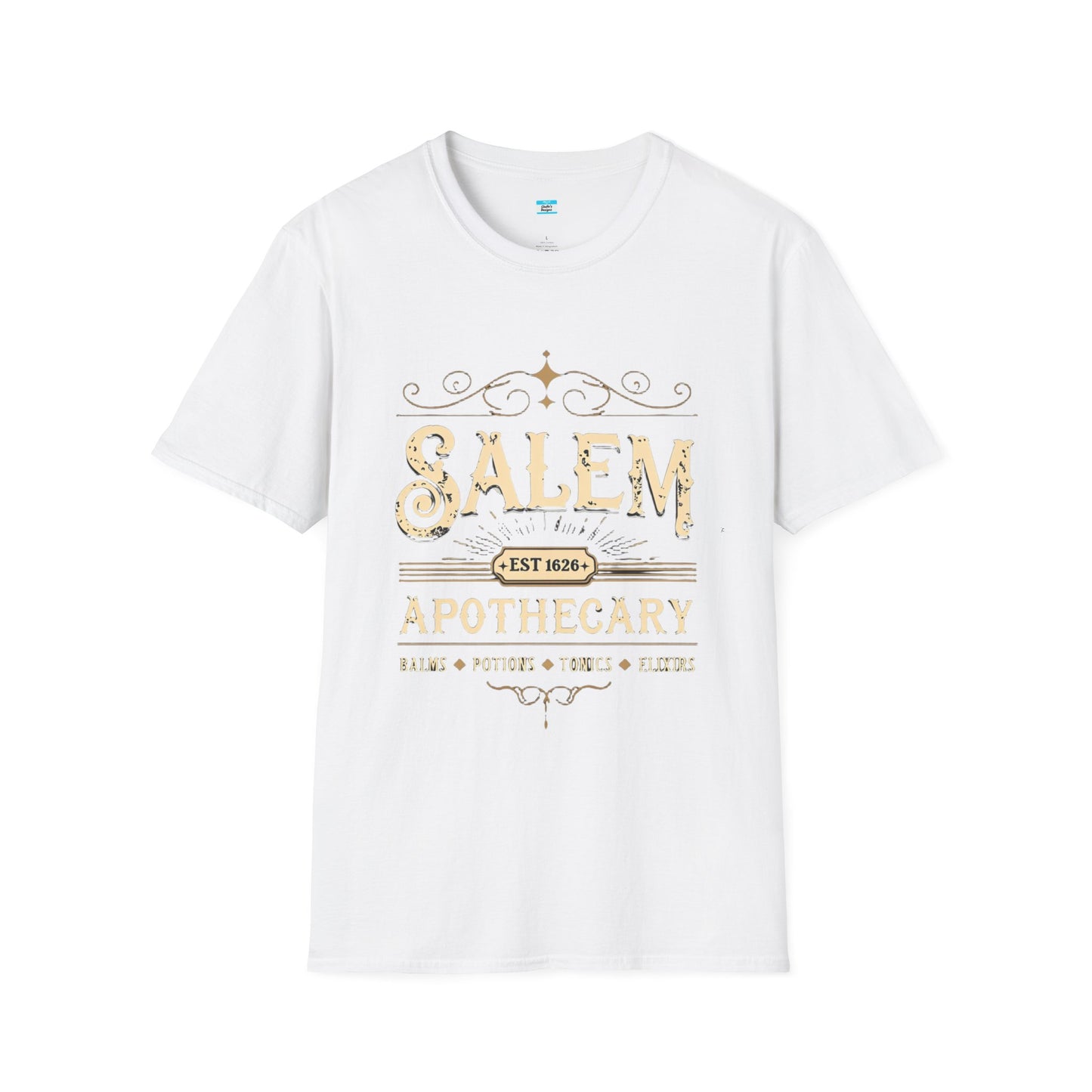 Salem Apothecary T-Shirt β Vintage Witchy Halloween Tee | Potions, Elixirs & Magic Design