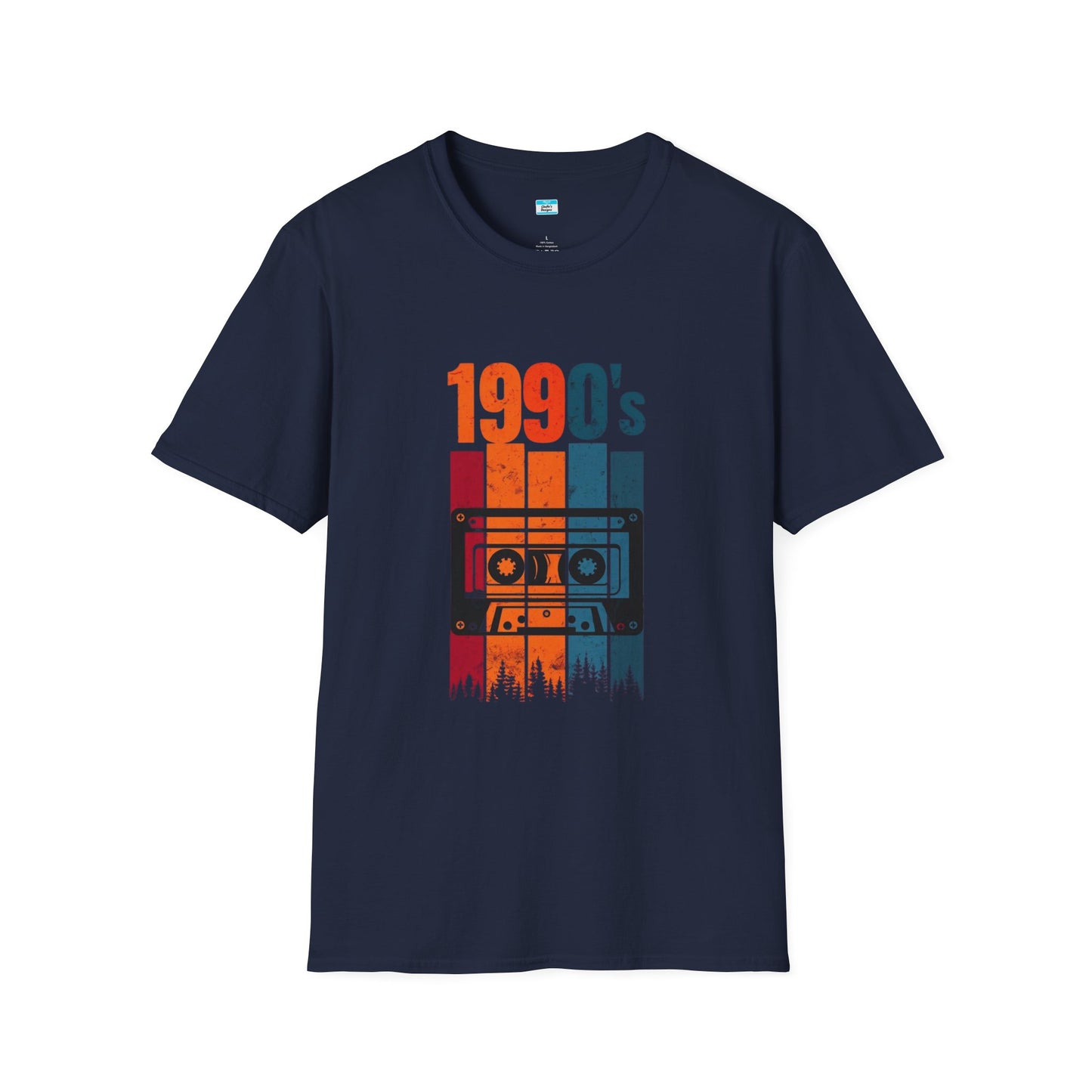 Retro 1990s Cassette Tape T-Shirt – Vintage Forest Mixtape Music Tee