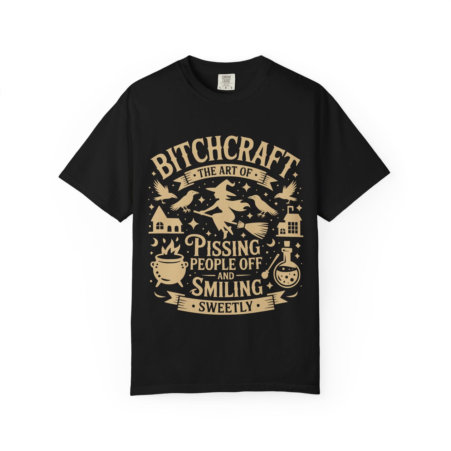 Bitchcraft – Funny Witchy T-Shirt | Gothic Witch Humor Tee