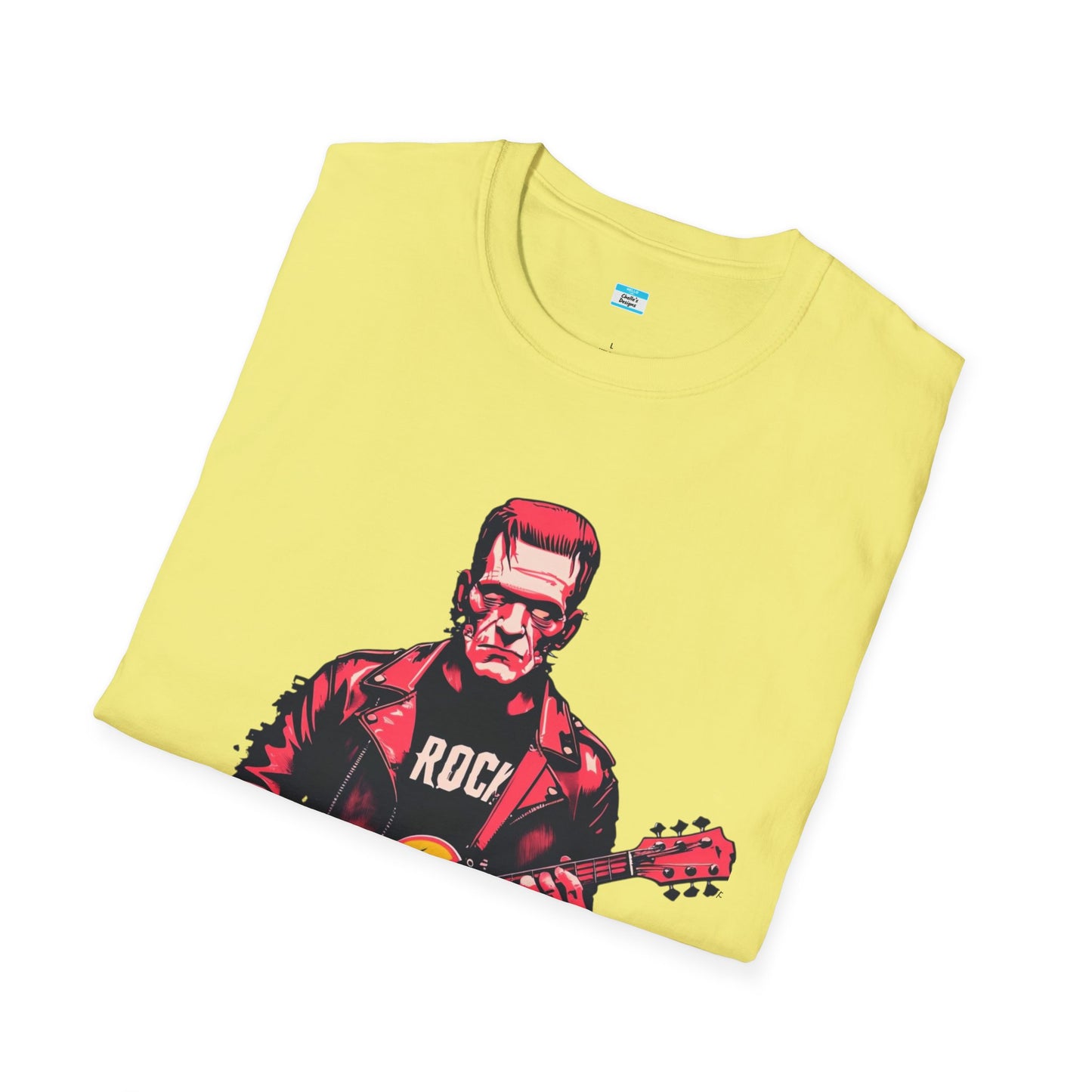 Frankenstein Rock Guitar T-Shirt – Horror Punk Monster Music Tee
