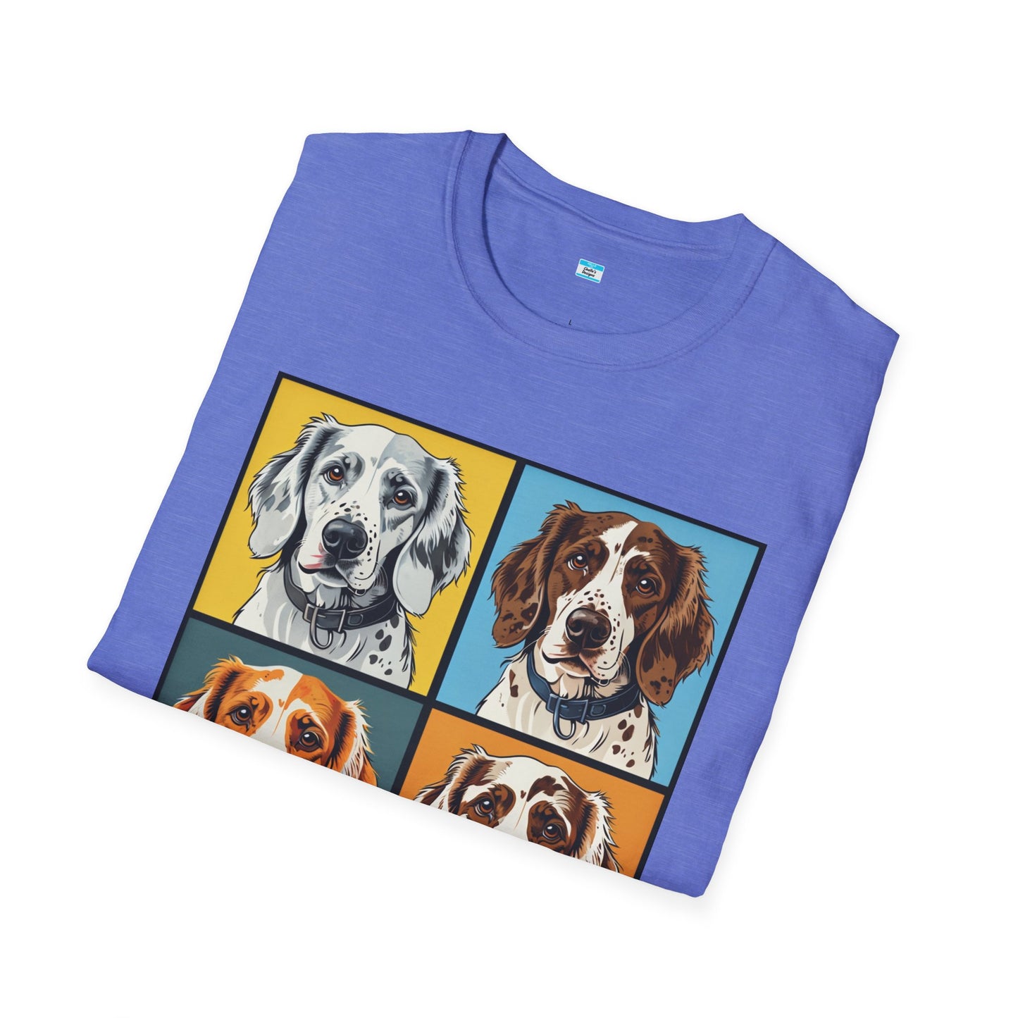 Pop Art English Setter T-Shirt β Colorful Dog Lover Graphic Tee