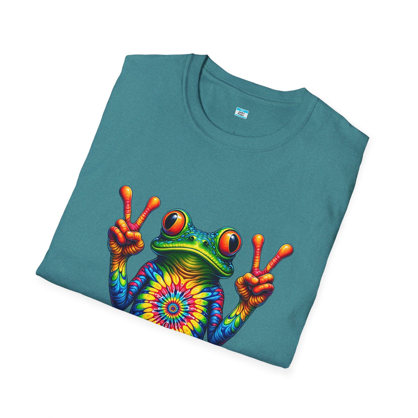 Psychedelic Peace Frog – Groovy Hippie Festival Tee