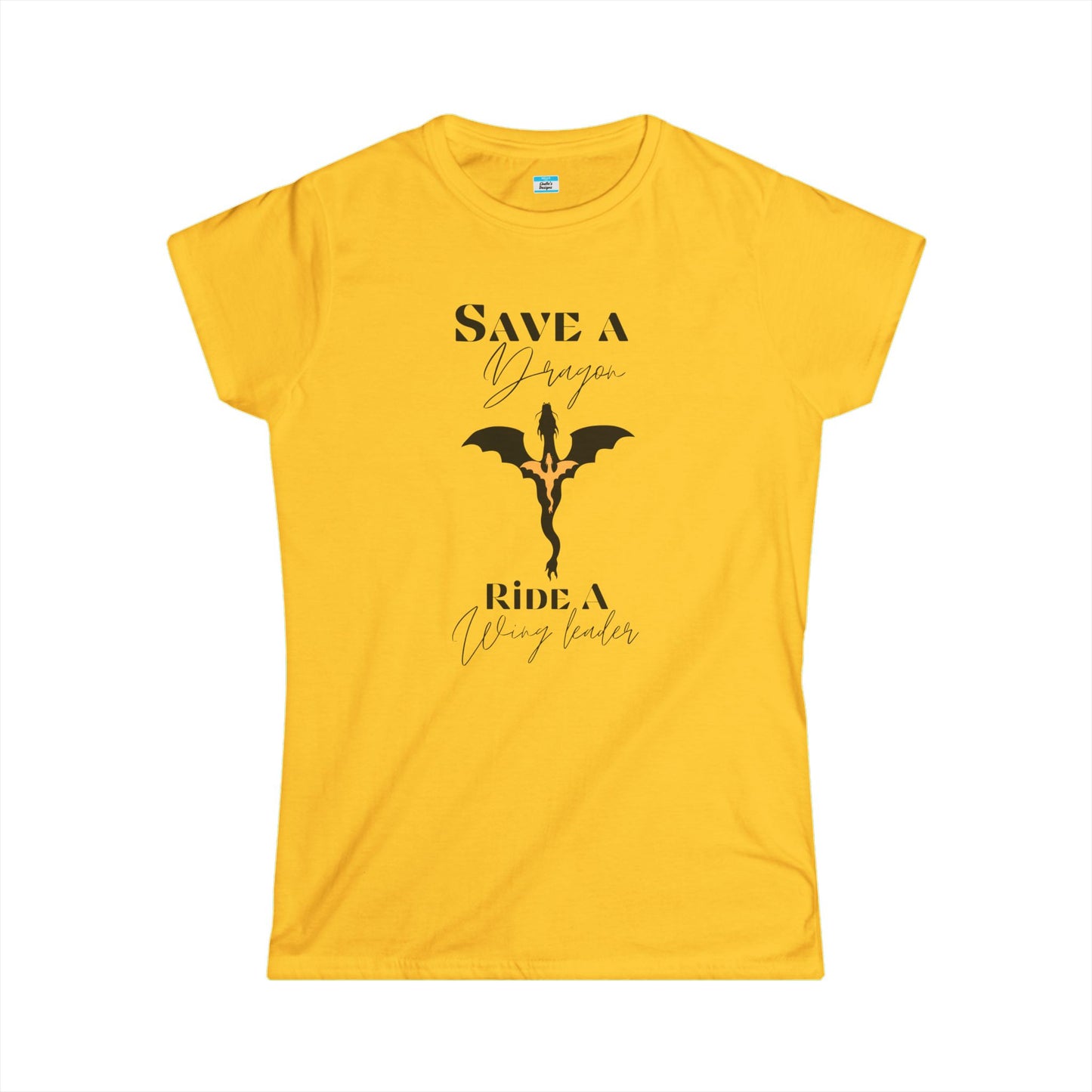 Save a Dragon Ride a Wing Leader – Fantasy Dragon Rider Book Lover Tee