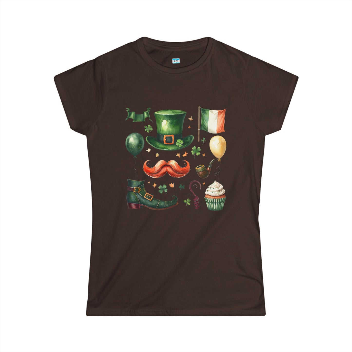 St Patrick’s Day Irish Watercolor Graphic Shirt – Lucky Shamrock Holiday Tee