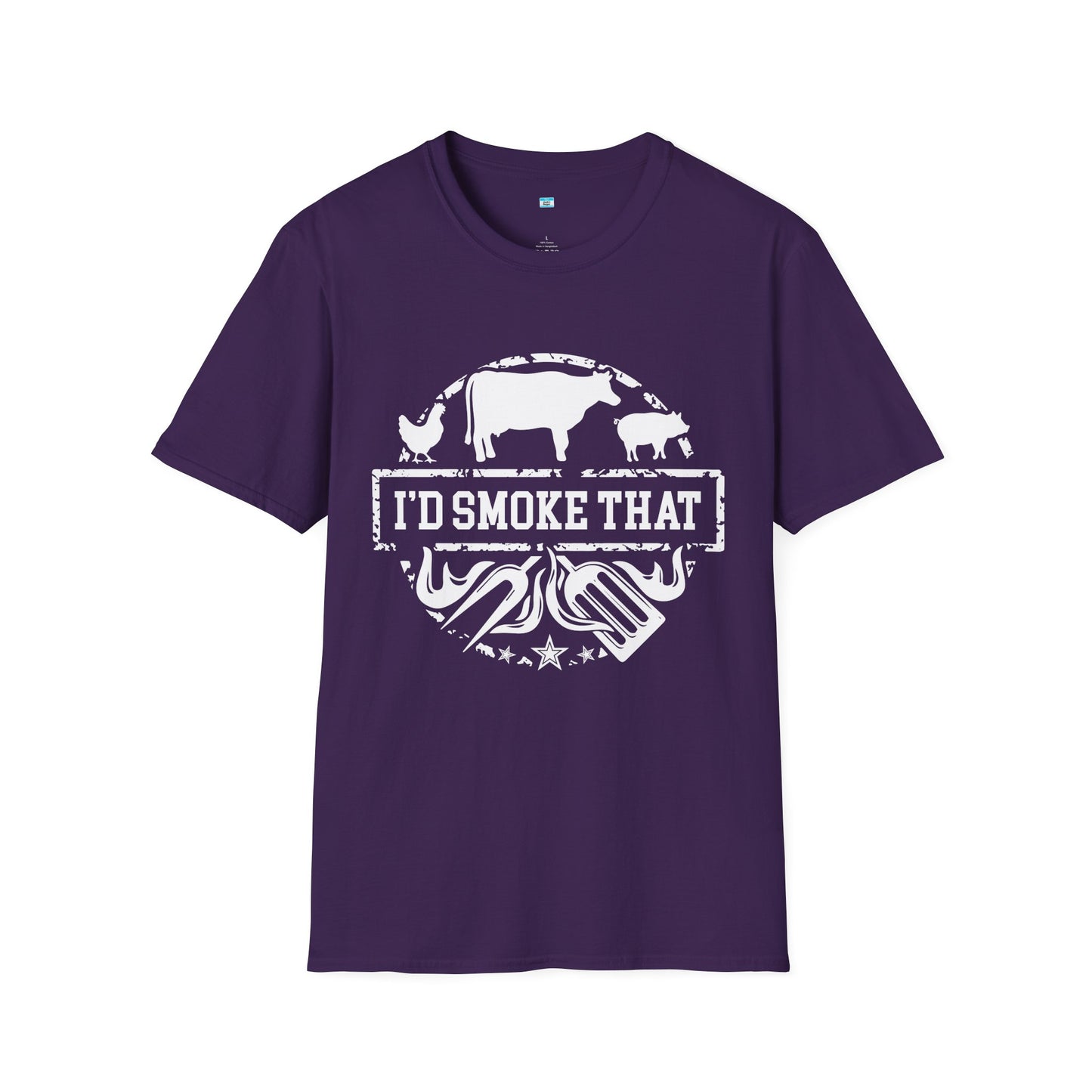 I’d Smoke That BBQ Shirt | Funny Smoker Grill Tee | Pitmaster Meat Lover Shirt