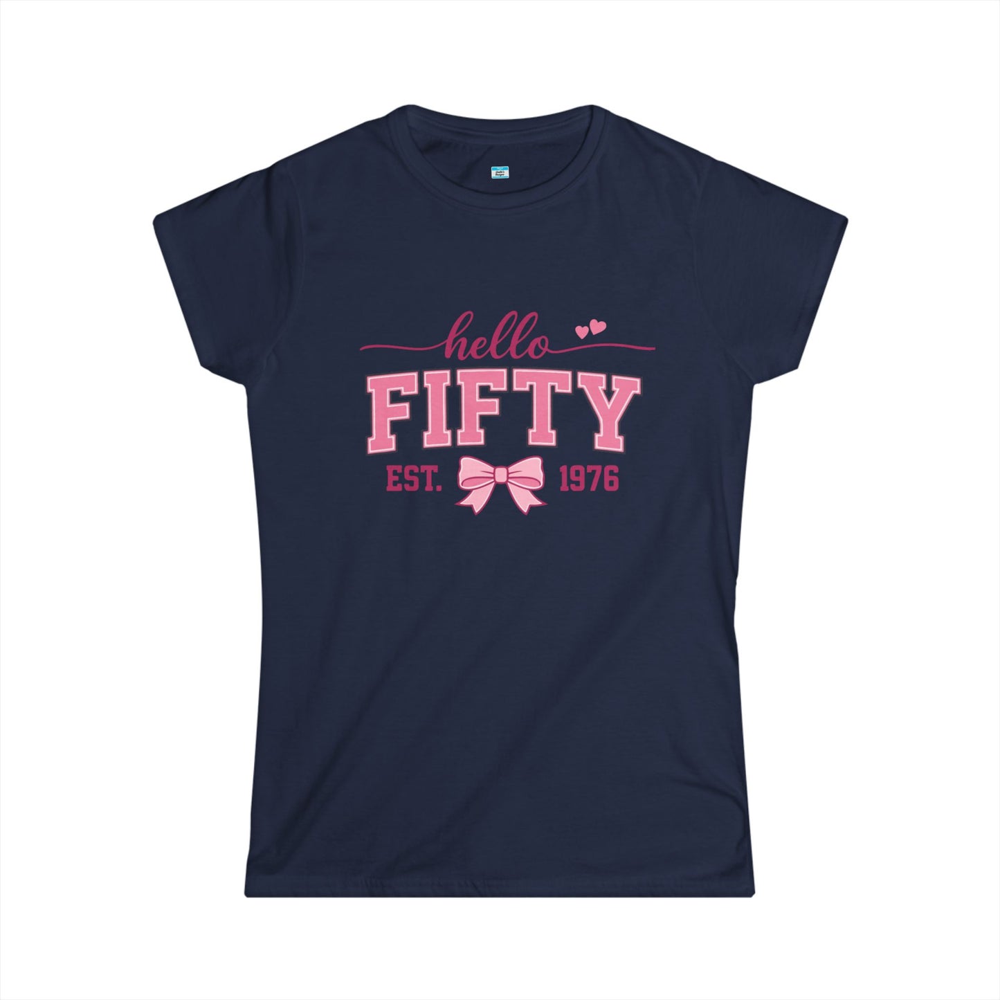 Hello Fifty Shirt | 50th Birthday Shirt Women Est 1976 | Cute Fifty and Fabulous Tee