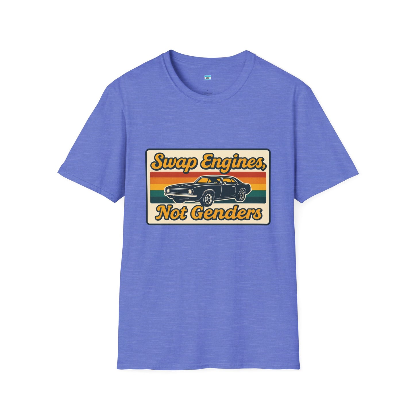 Swap Engines Not Genders Retro Muscle Car Automotive Humor Shirt