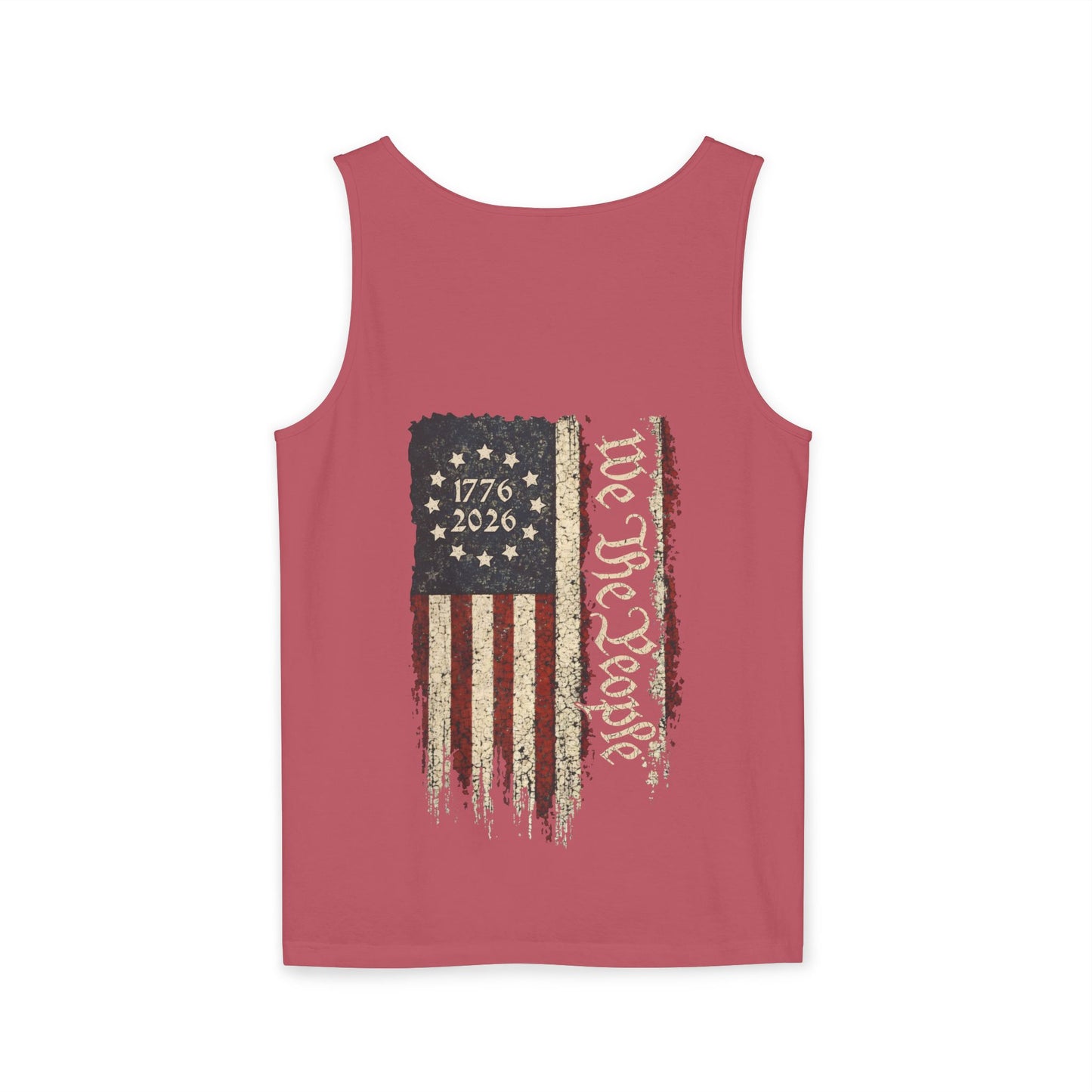 America 250 Double Sided Tank Top 1776-2026 | We The People Patriotic Flag Shirt
