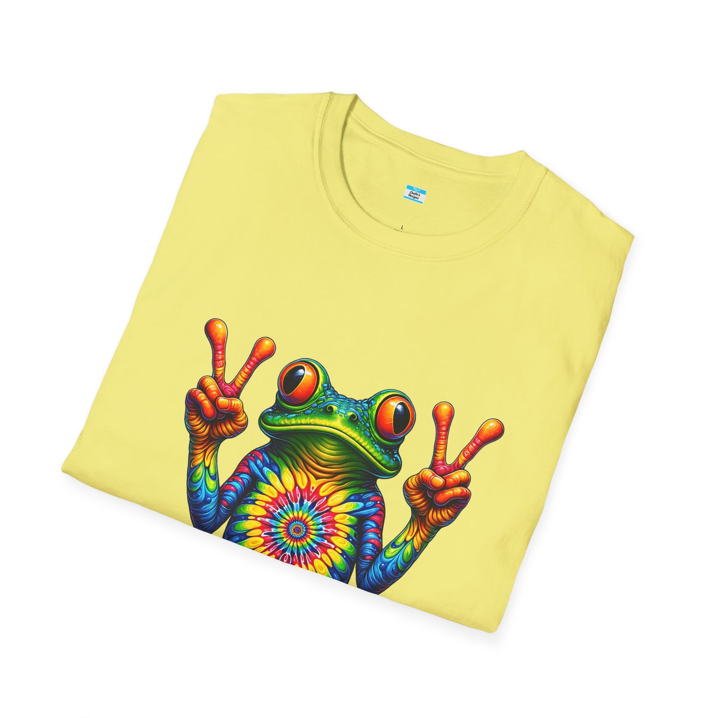 Psychedelic Peace Frog – Groovy Hippie Festival Tee