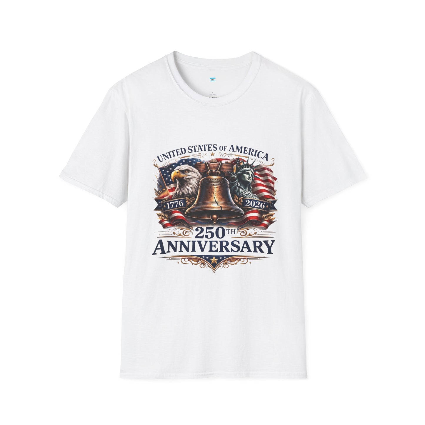 America 250 Anniversary Shirt 1776-2026 | Liberty Bell Patriotic USA Graphic Tee