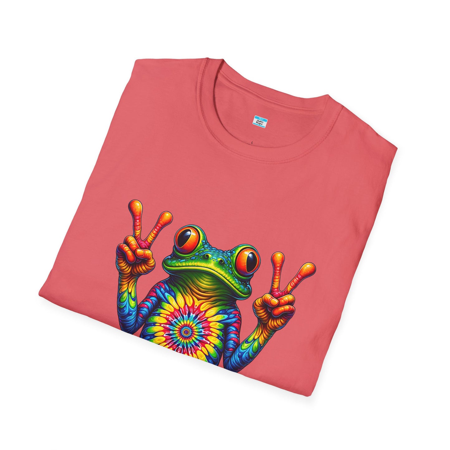 Psychedelic Peace Frog – Groovy Hippie Festival Tee