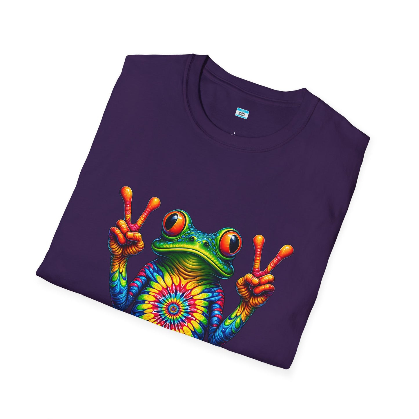 Psychedelic Peace Frog – Groovy Hippie Festival Tee
