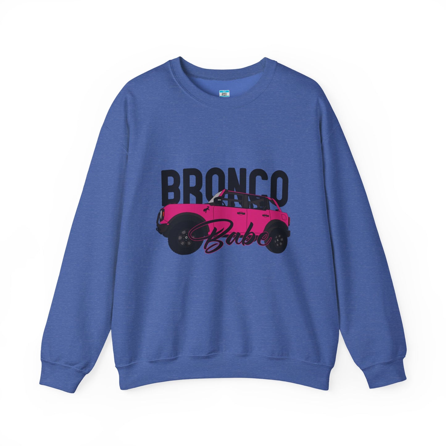 Bronco Babe Pink Bronco Crewneck Sweatshirt