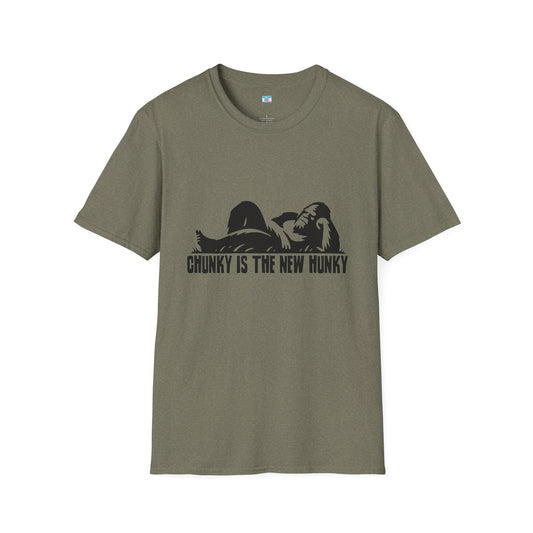 Chunky Is The New Hunky – Funny Bigfoot Unisex Tee