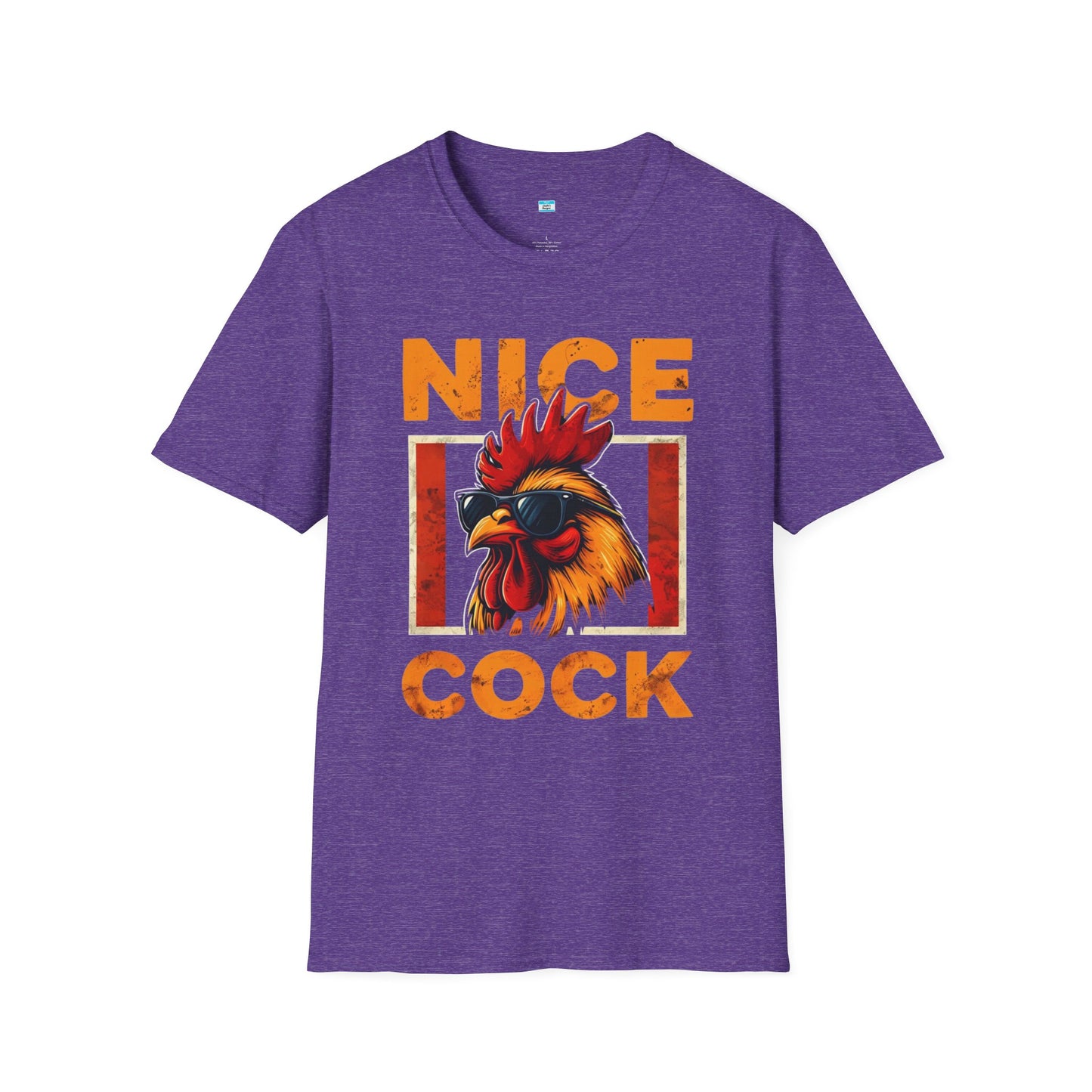 Nice Cock T-Shirt – Funny Rooster Graphic Tee, Farm Animal Humor Shirt