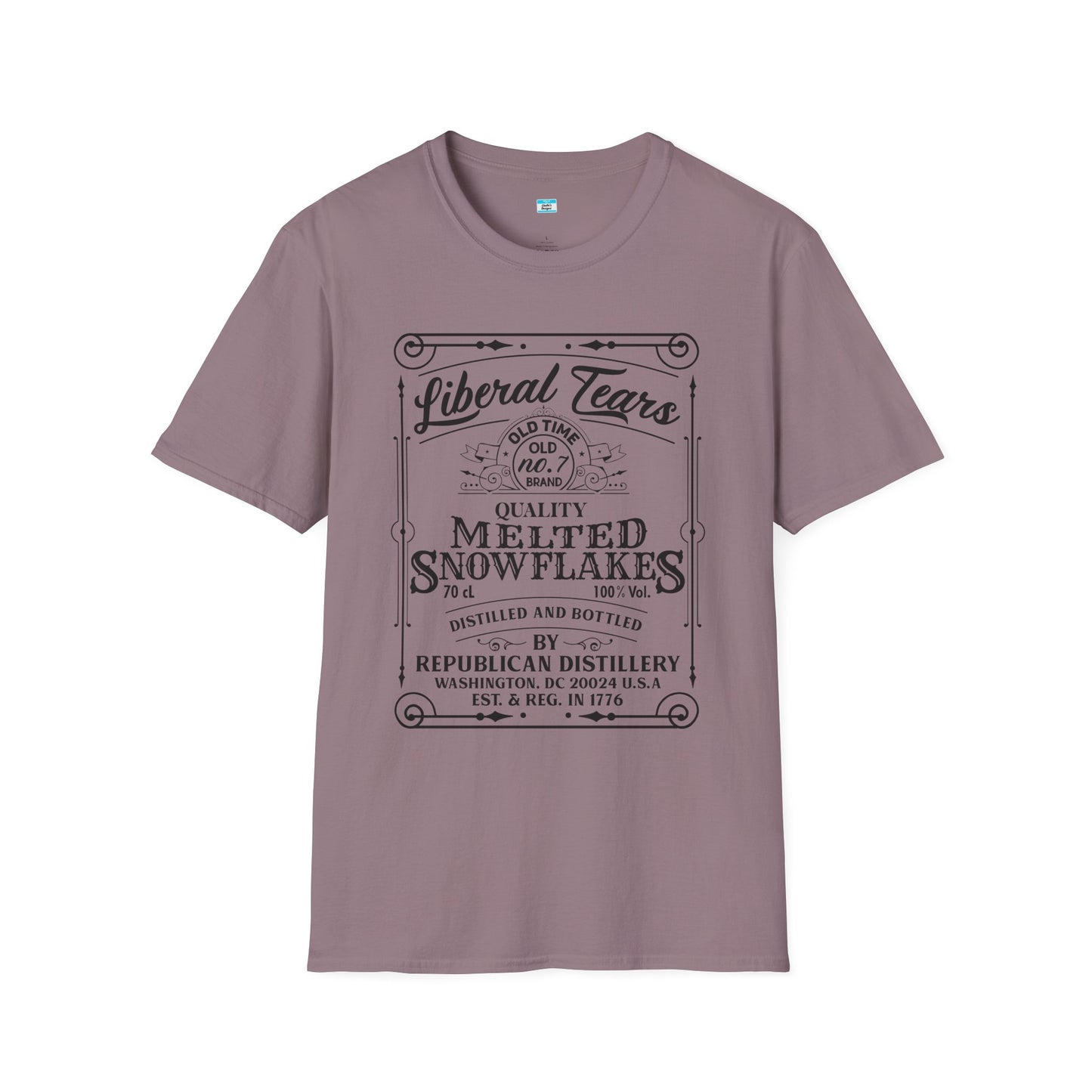 Liberal Tears Vintage Whiskey Label Political Humor T Shirt