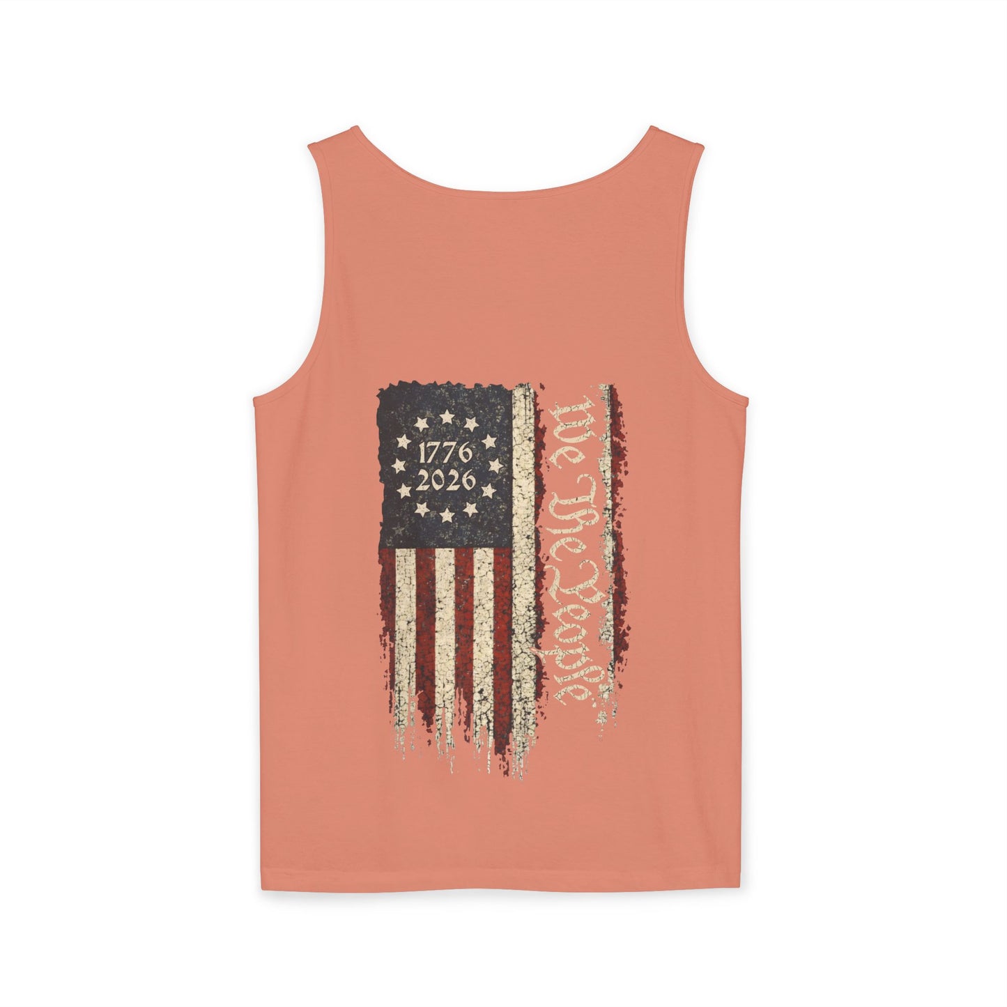 America 250 Double Sided Tank Top 1776-2026 | We The People Patriotic Flag Shirt
