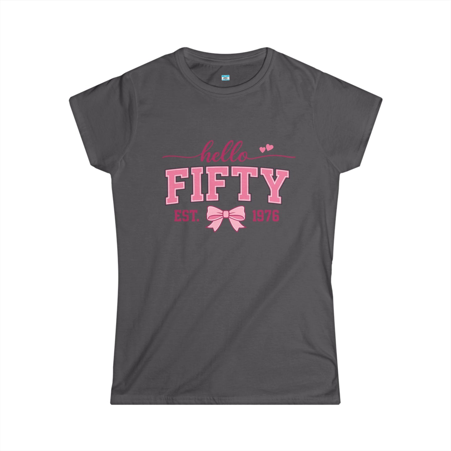 Hello Fifty Shirt | 50th Birthday Shirt Women Est 1976 | Cute Fifty and Fabulous Tee