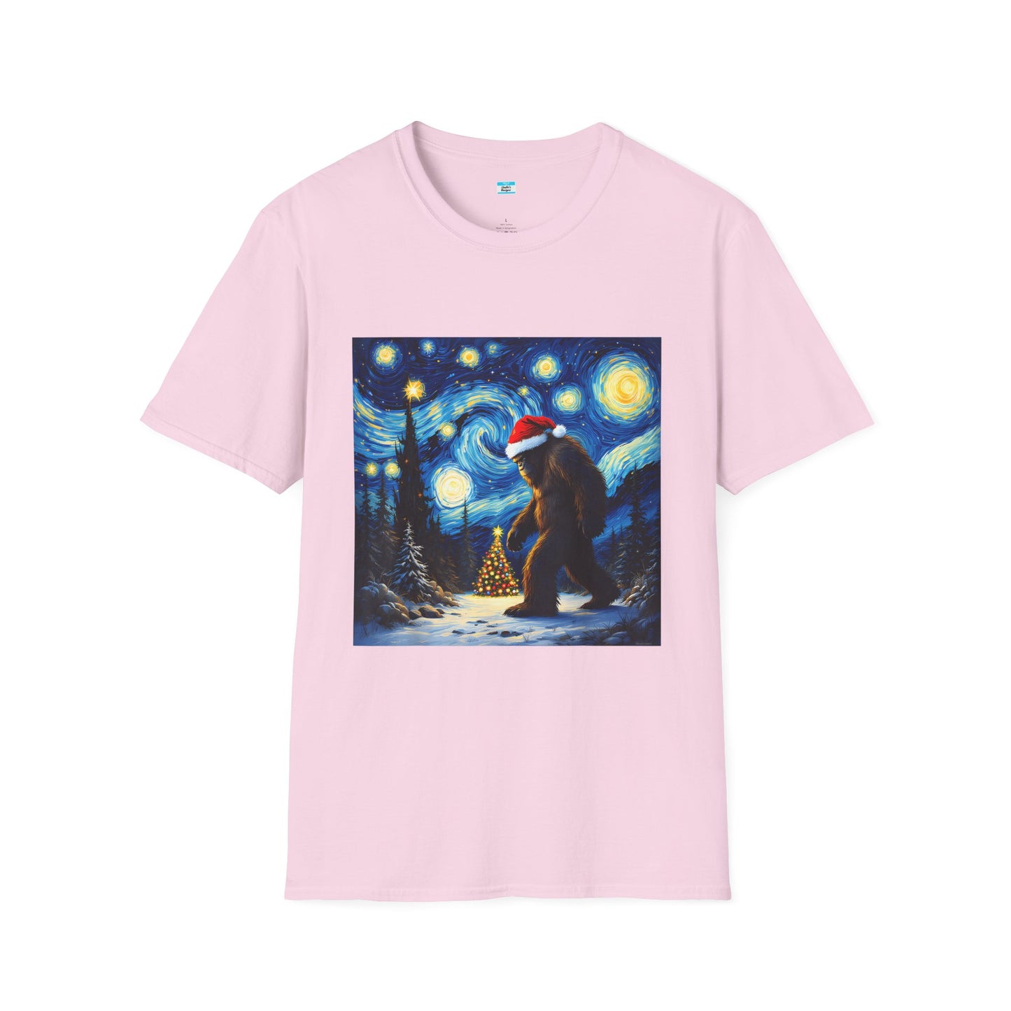 Starry Night Bigfoot Christmas Shirt – Funny Holiday Sasquatch Tee