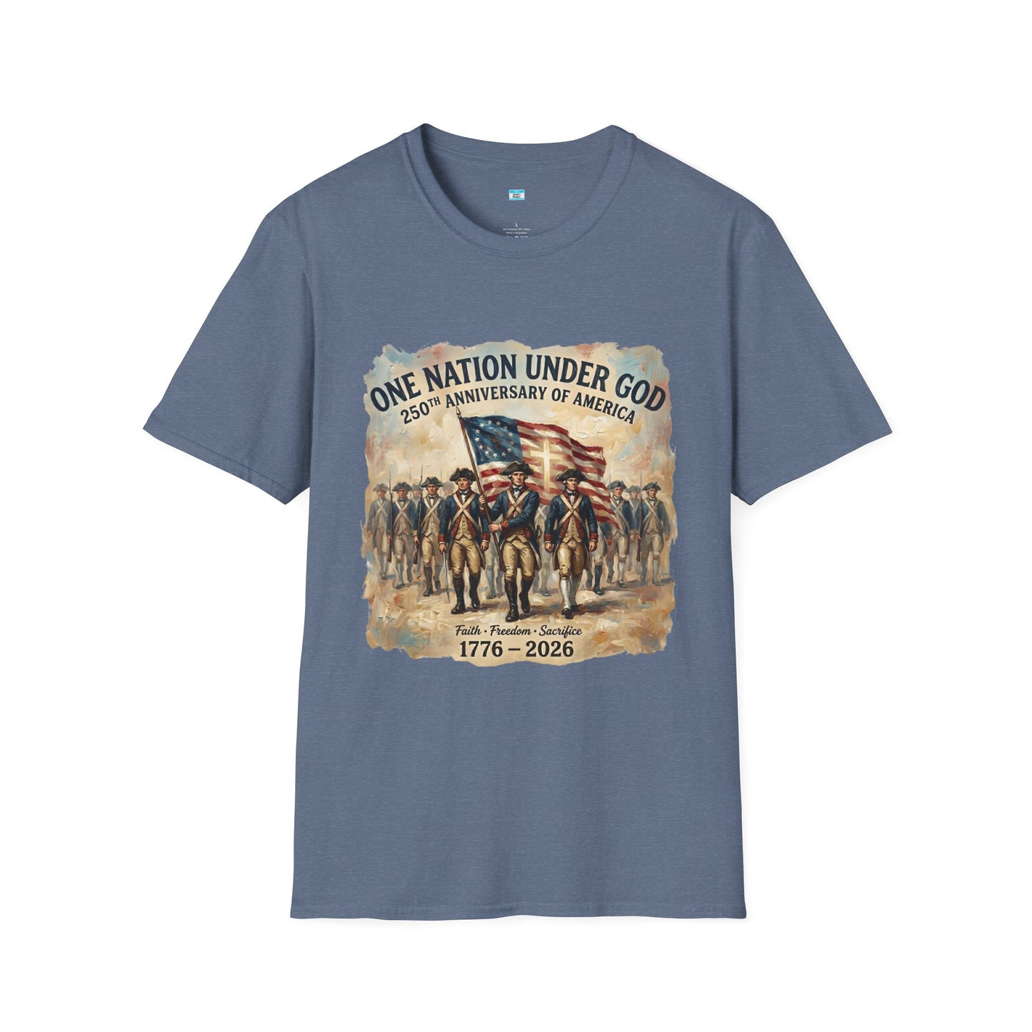 America 250 Shirt 1776-2026 | One Nation Under God Patriotic USA Tee