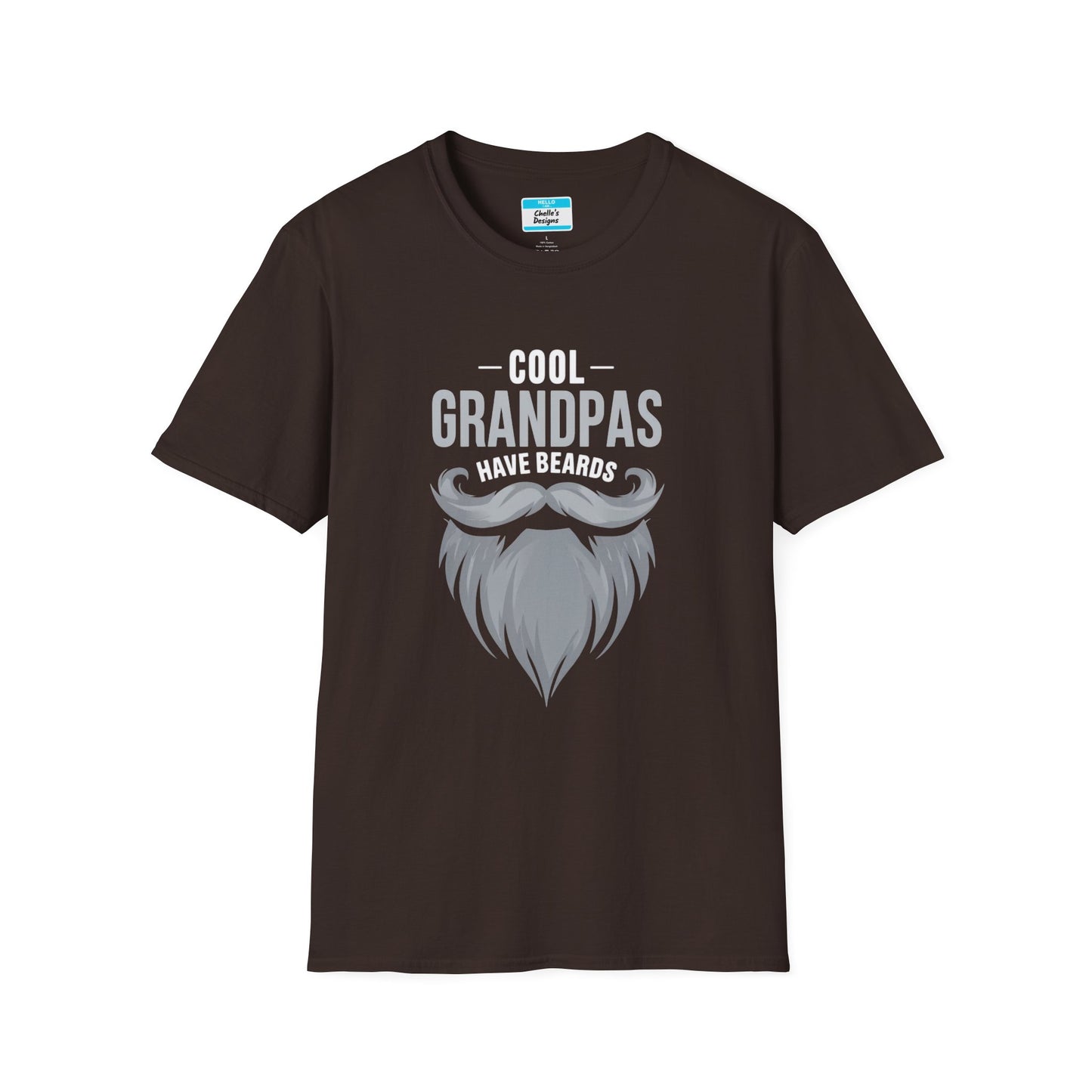 Cool Dads Have Gray Beards T-Shirt | Funny Father’s Day Gift Beard Graphic Tee