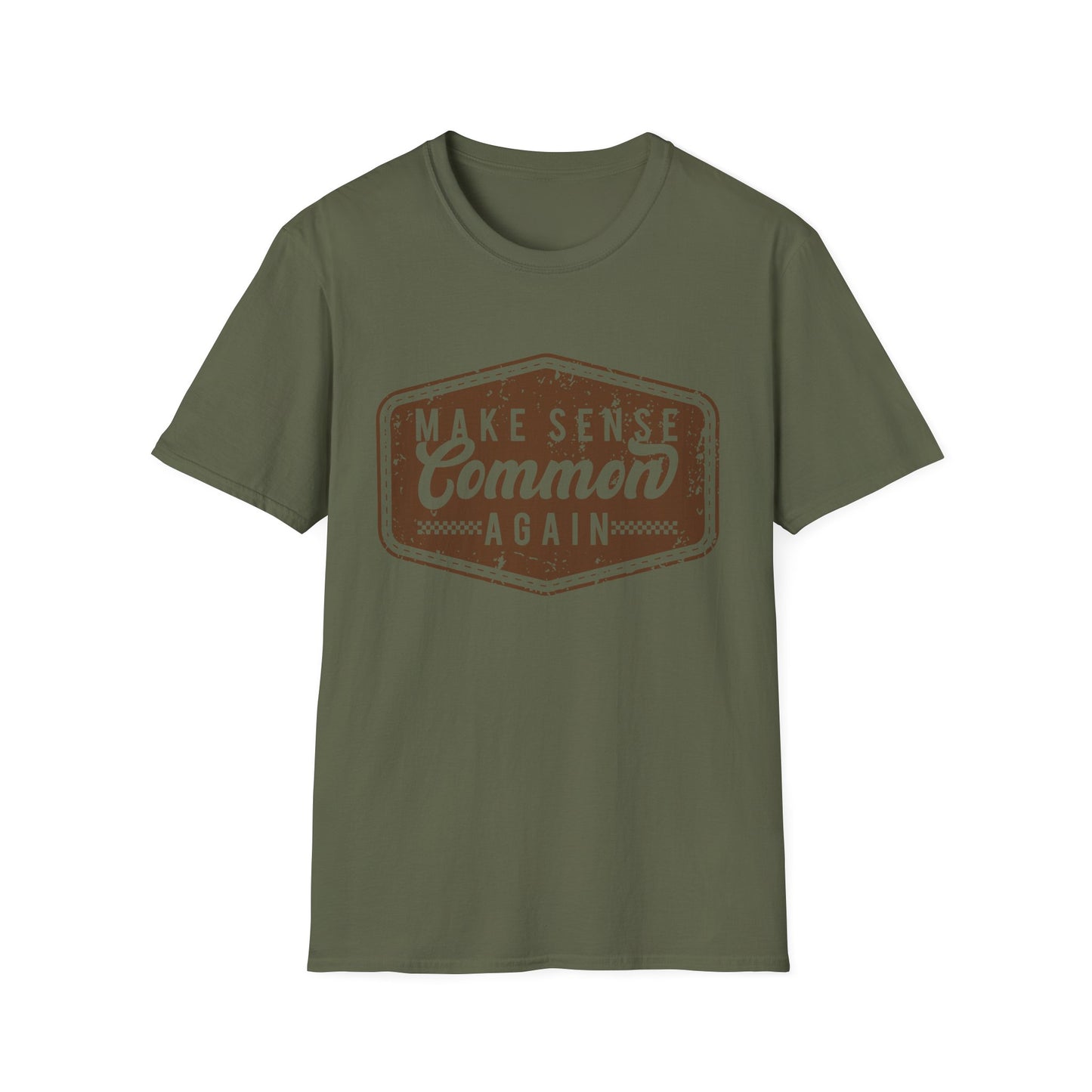 Make Sense Common Again Vintage Graphic Shirt – Funny Sarcastic Statement Tee