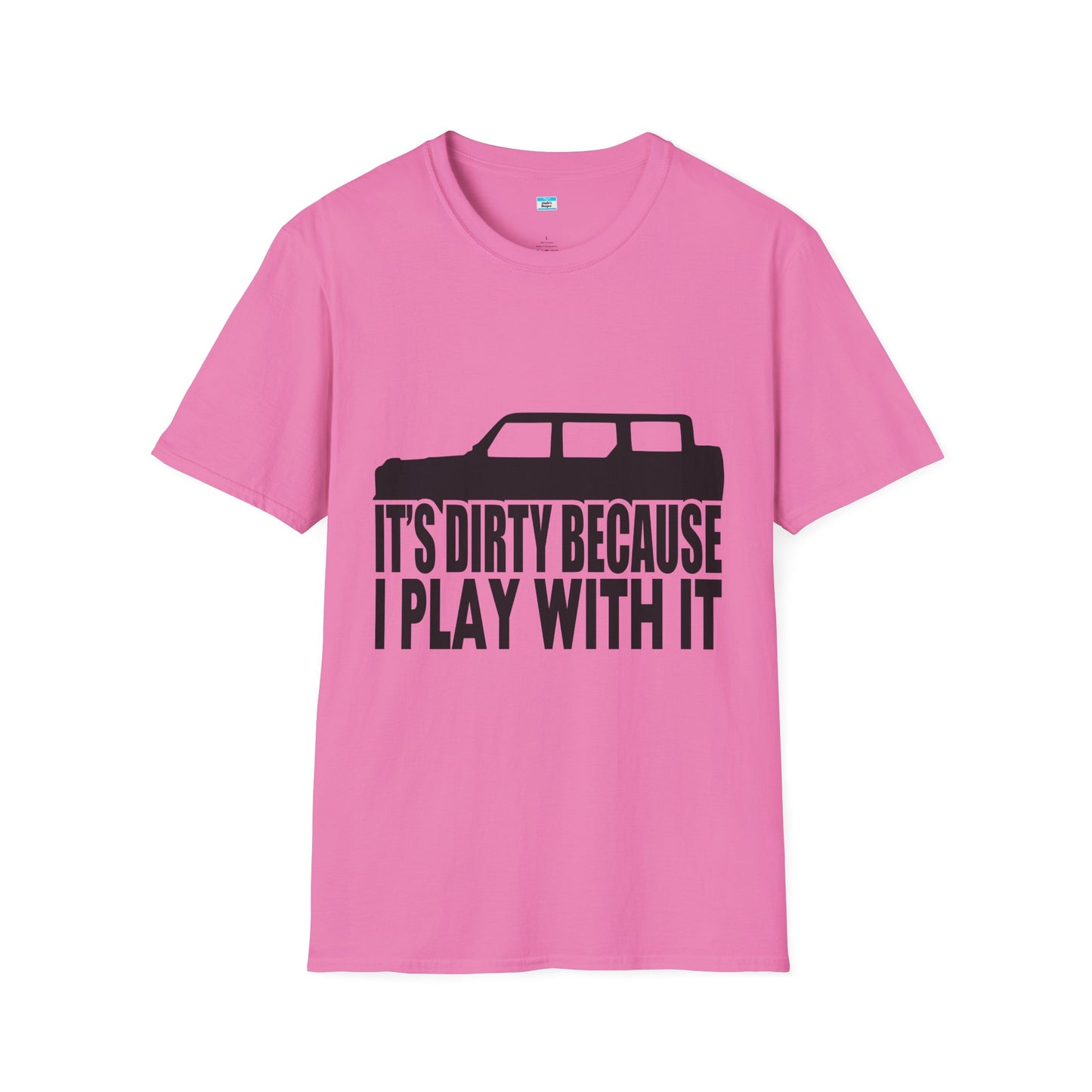 Funny Off-Road Its Dirty Because I Play With It Shirt | Jeep Lover Gift | Mud Riding 4x4 Tee | SUV Silhouette Truck Humor Unisex Tee