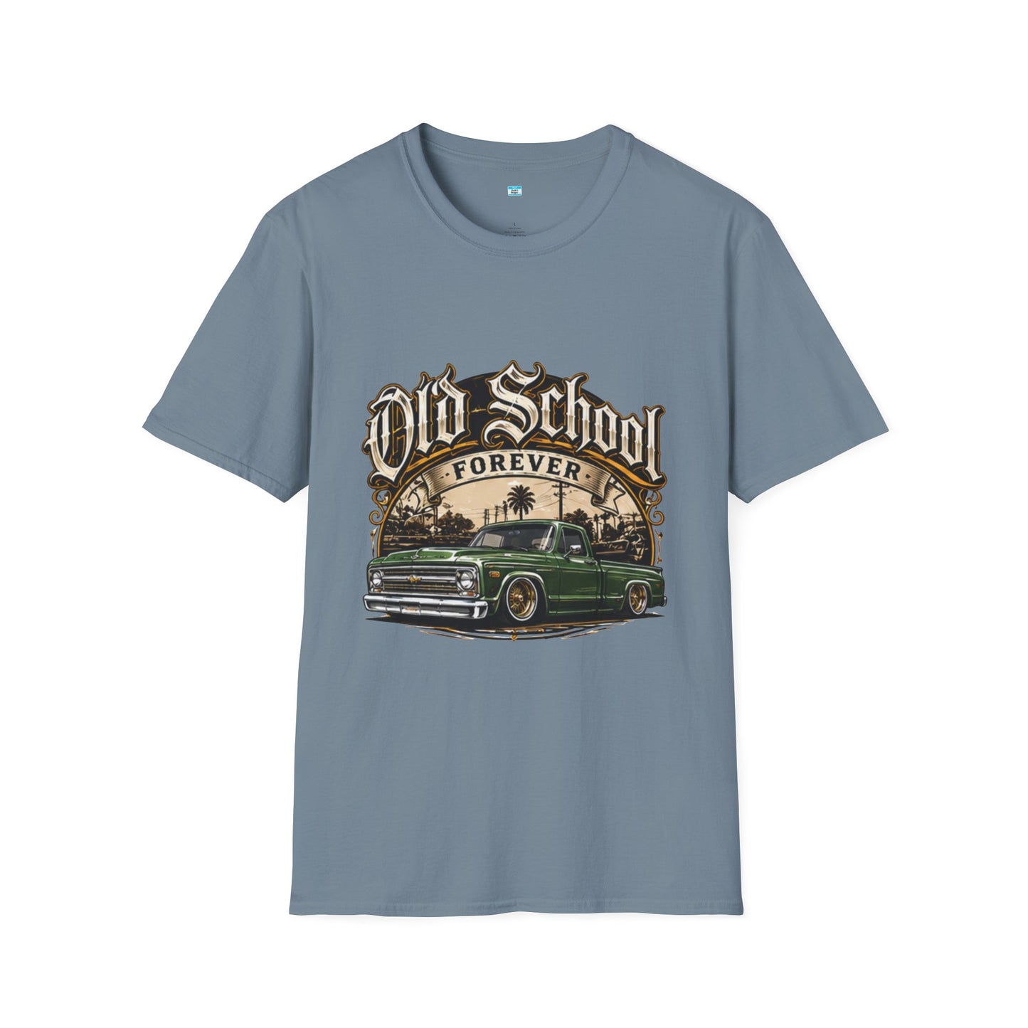 Old School Forever Classic Pickup Truck Shirt | Vintage Lowered Truck Graphic Tee