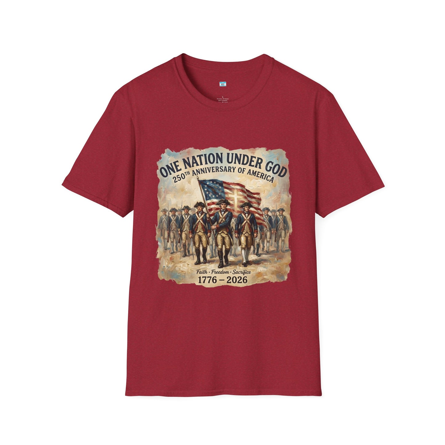 America 250 Shirt 1776-2026 | One Nation Under God Patriotic USA Tee