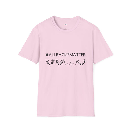 AllRacksMatter Funny Hunting Shirt, Deer Rack Antler Tee, Hunting Humor Gift for Men & Women, Outdoor Hunter Novelty Tee
