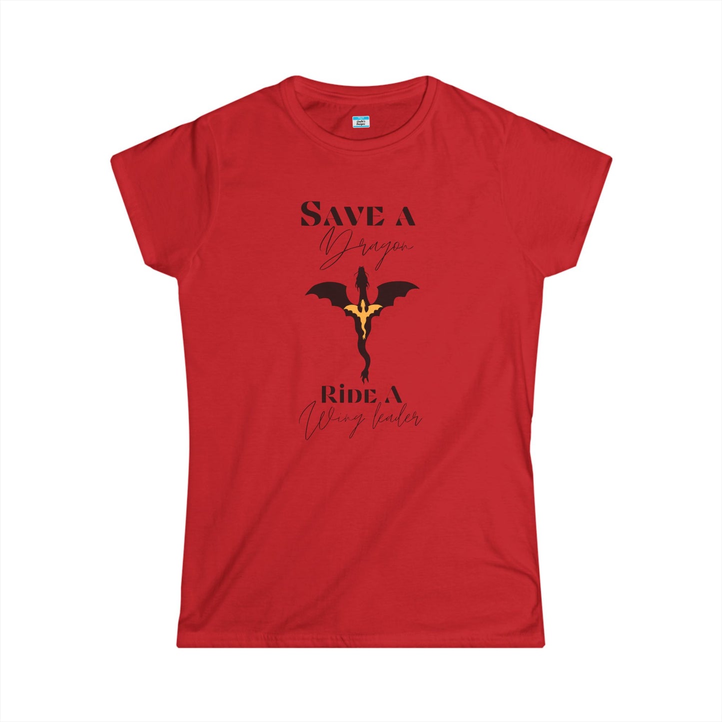 Save a Dragon Ride a Wing Leader – Fantasy Dragon Rider Book Lover Tee