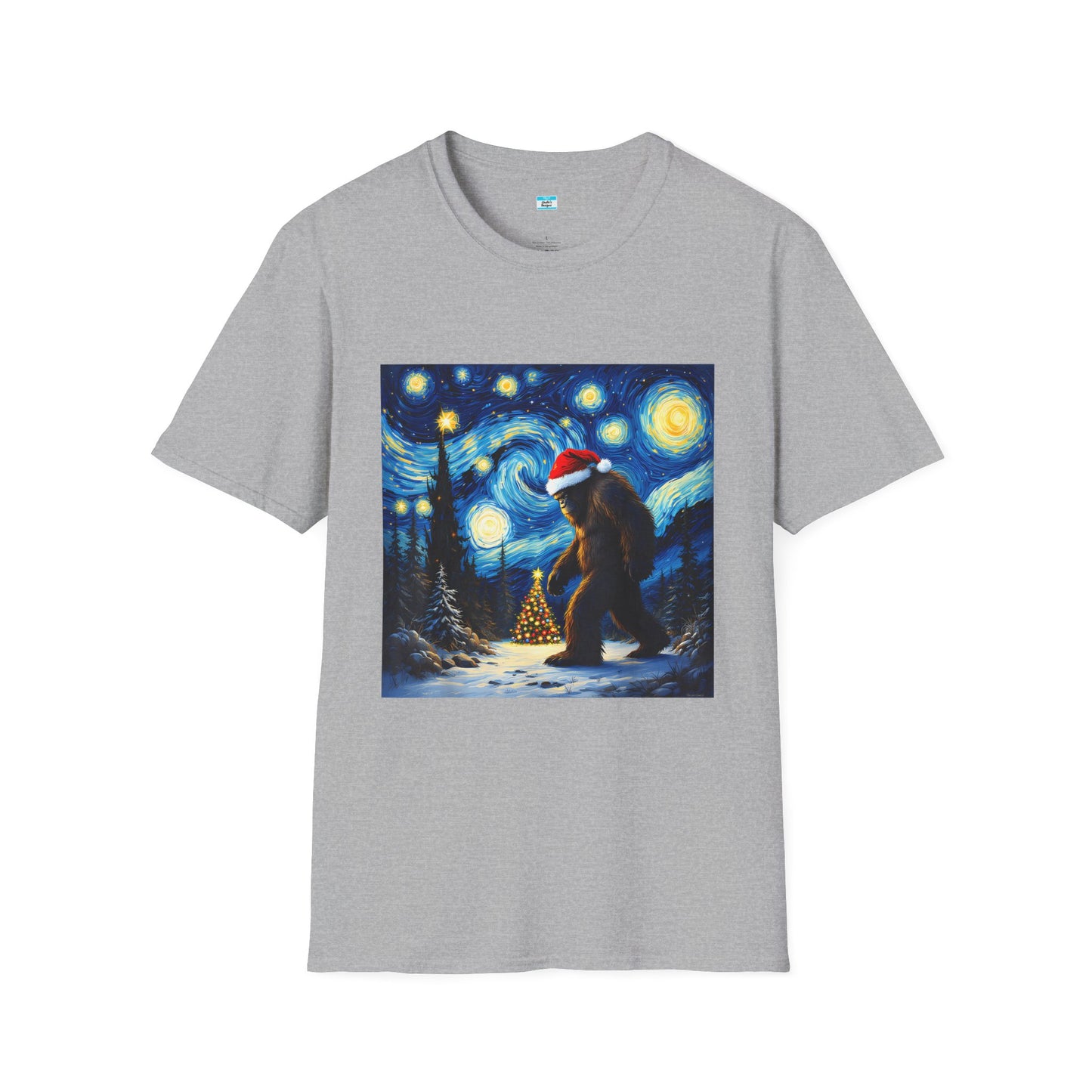Starry Night Bigfoot Christmas Shirt – Funny Holiday Sasquatch Tee