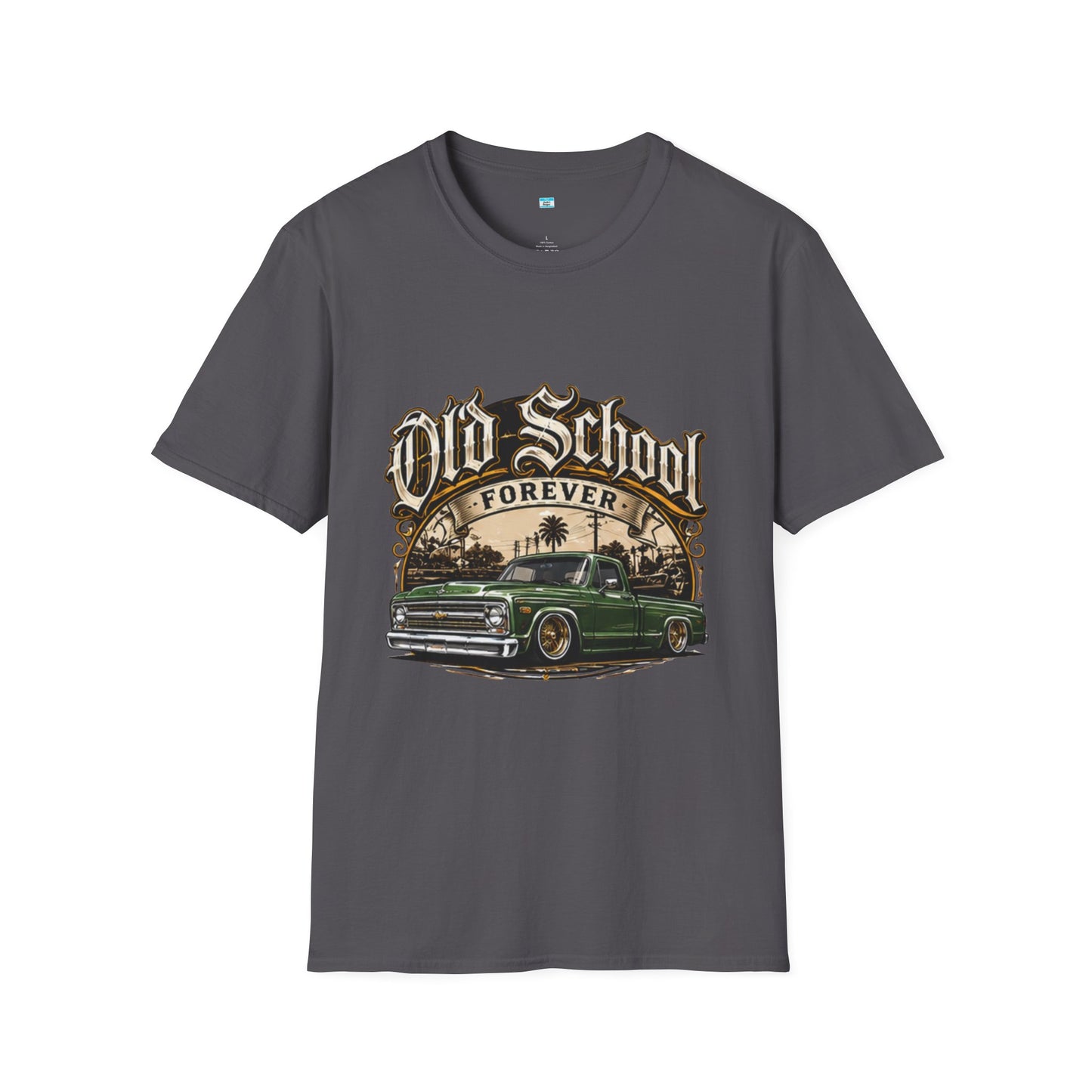 Old School Forever Classic Pickup Truck Shirt | Vintage Lowered Truck Graphic Tee