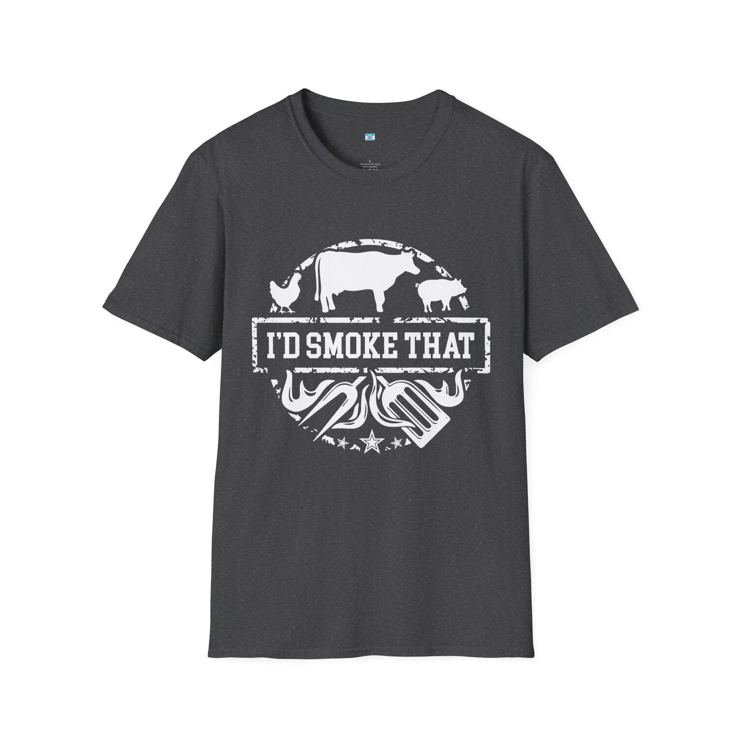 I’d Smoke That BBQ Shirt | Funny Smoker Grill Tee | Pitmaster Meat Lover Shirt
