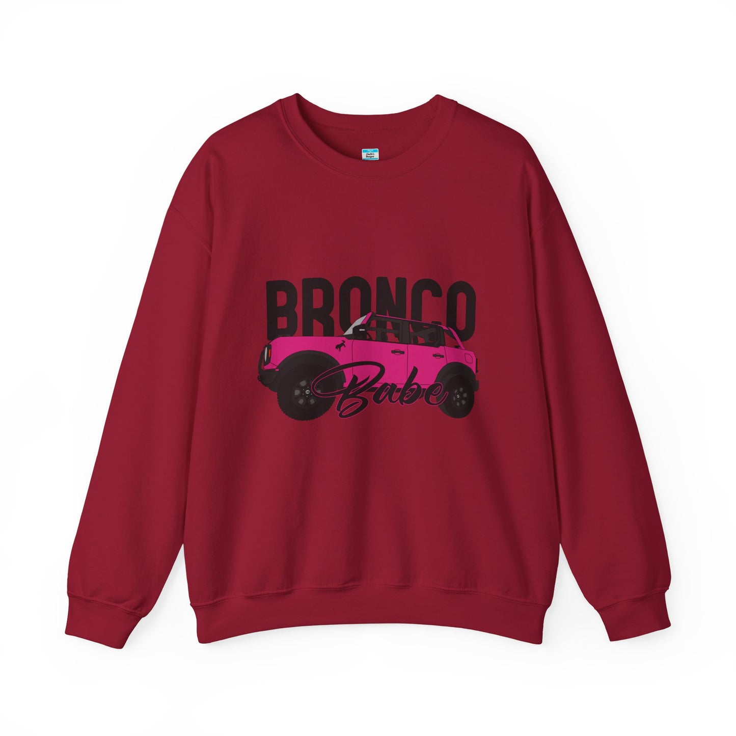 Bronco Babe Pink Bronco Crewneck Sweatshirt