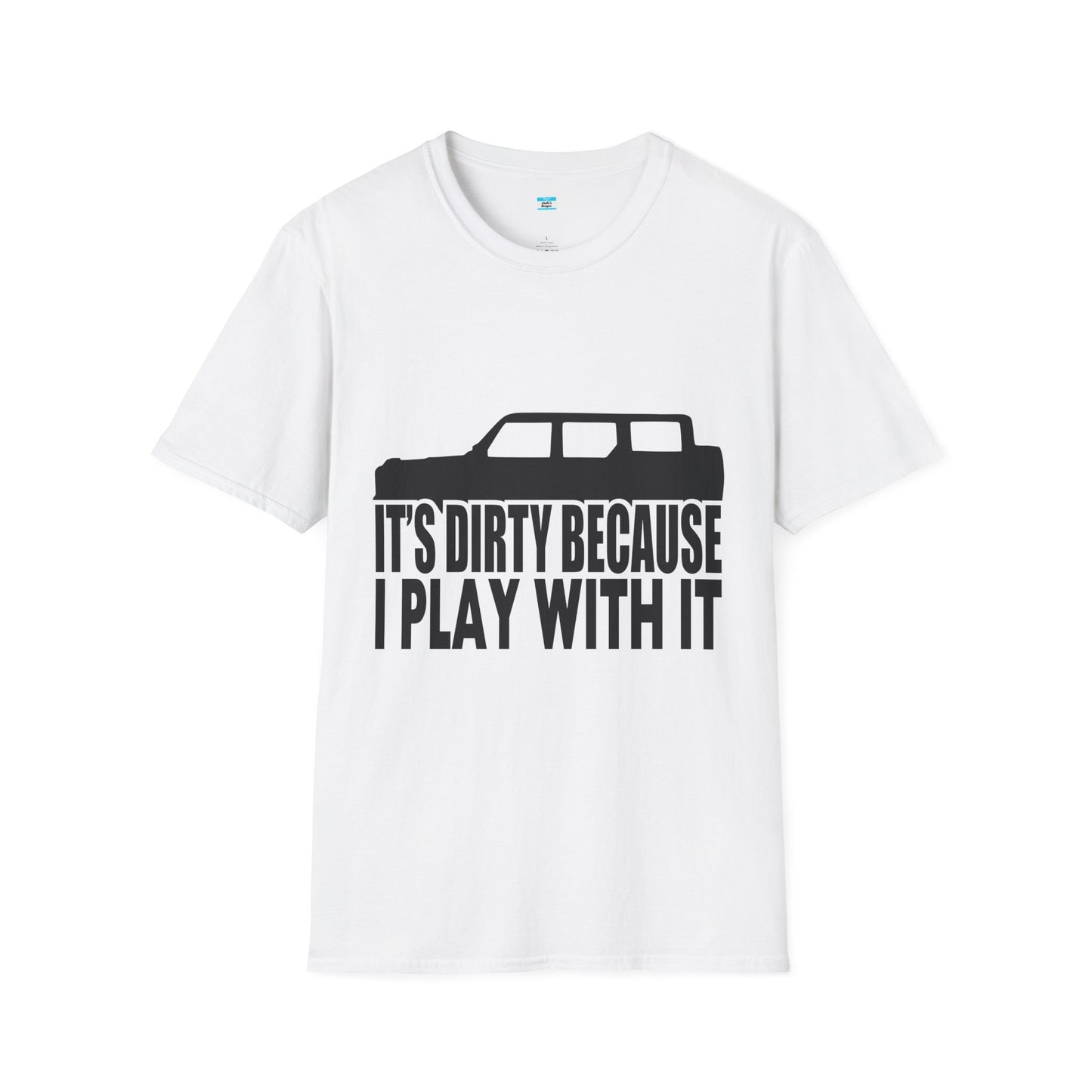 Funny Off-Road Its Dirty Because I Play With It Shirt | Jeep Lover Gift | Mud Riding 4x4 Tee | SUV Silhouette Truck Humor Unisex Tee