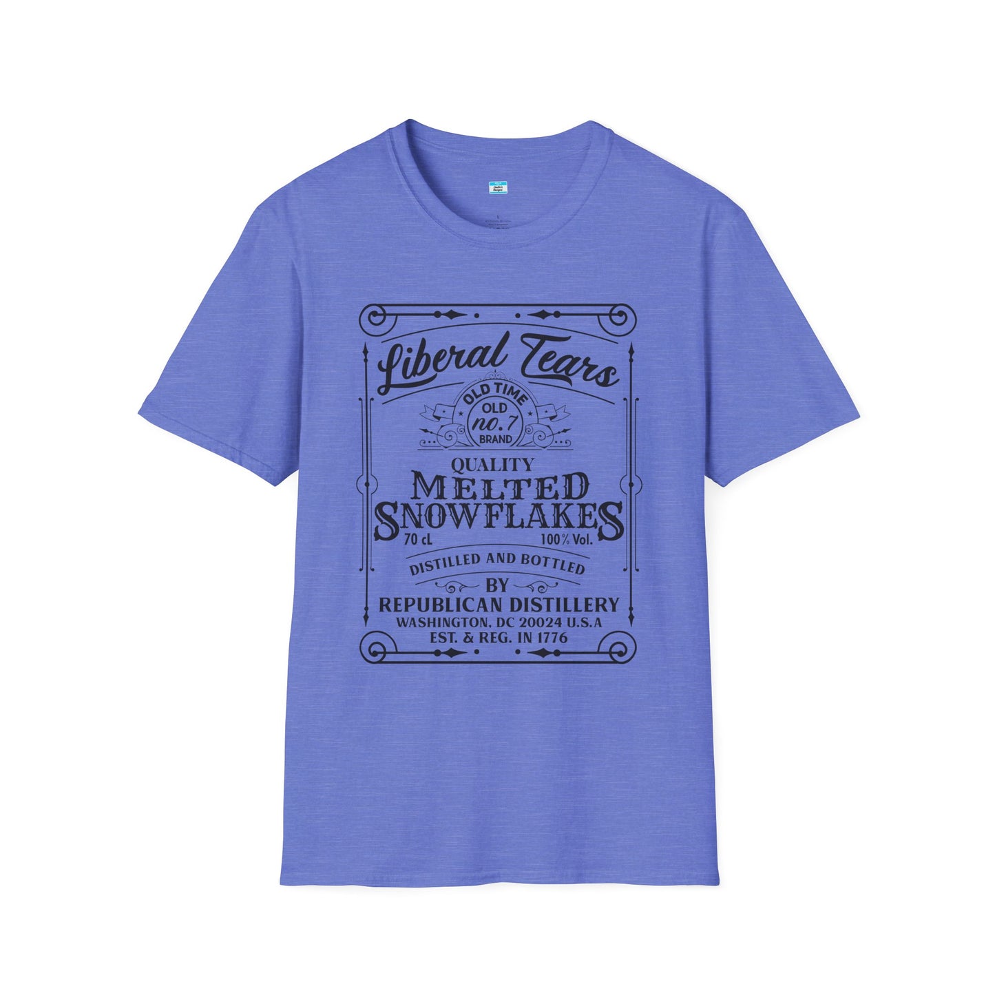 Liberal Tears Vintage Whiskey Label Political Humor T Shirt
