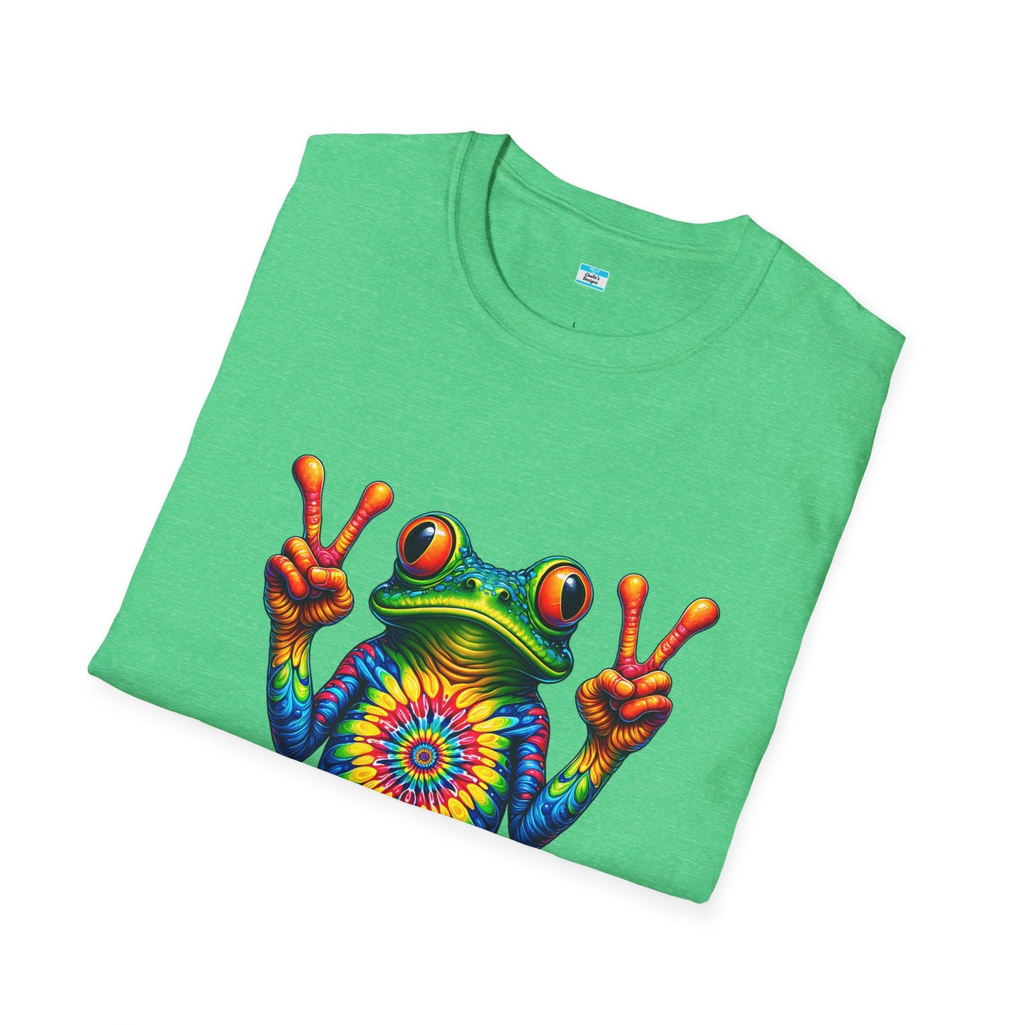 Psychedelic Peace Frog – Groovy Hippie Festival Tee