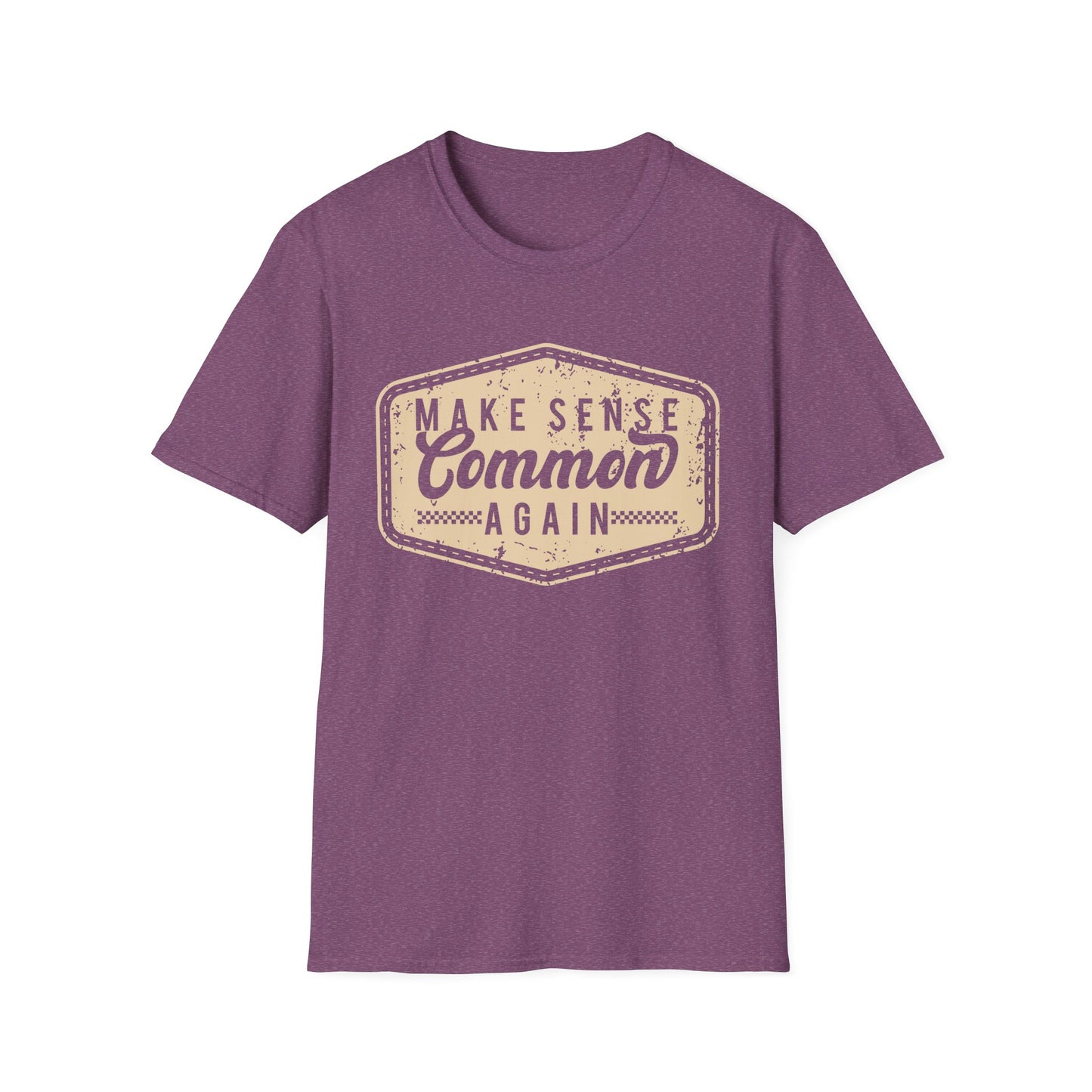Make Sense Common Again Vintage Graphic Shirt – Funny Sarcastic Statement Tee