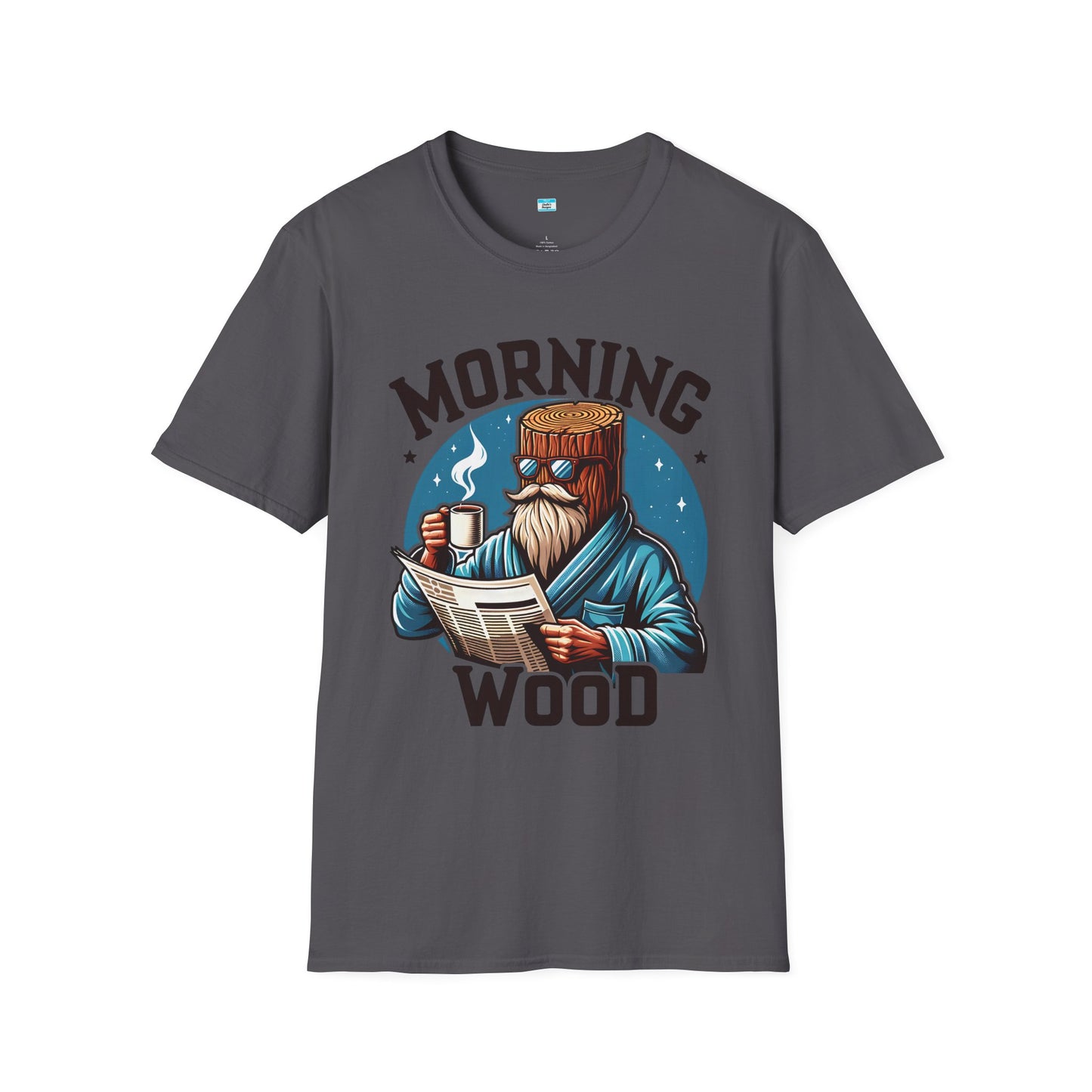 Morning Wood Funny Coffee Shirt – Lumberjack Humor Graphic Tee