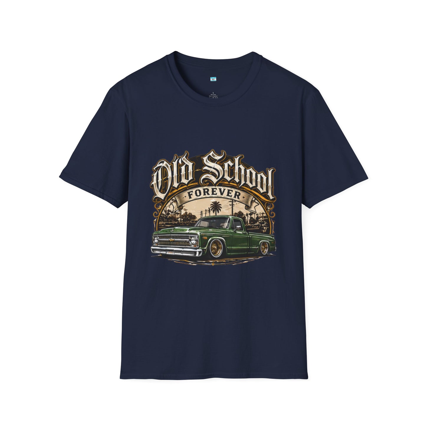 Old School Forever Classic Pickup Truck Shirt | Vintage Lowered Truck Graphic Tee