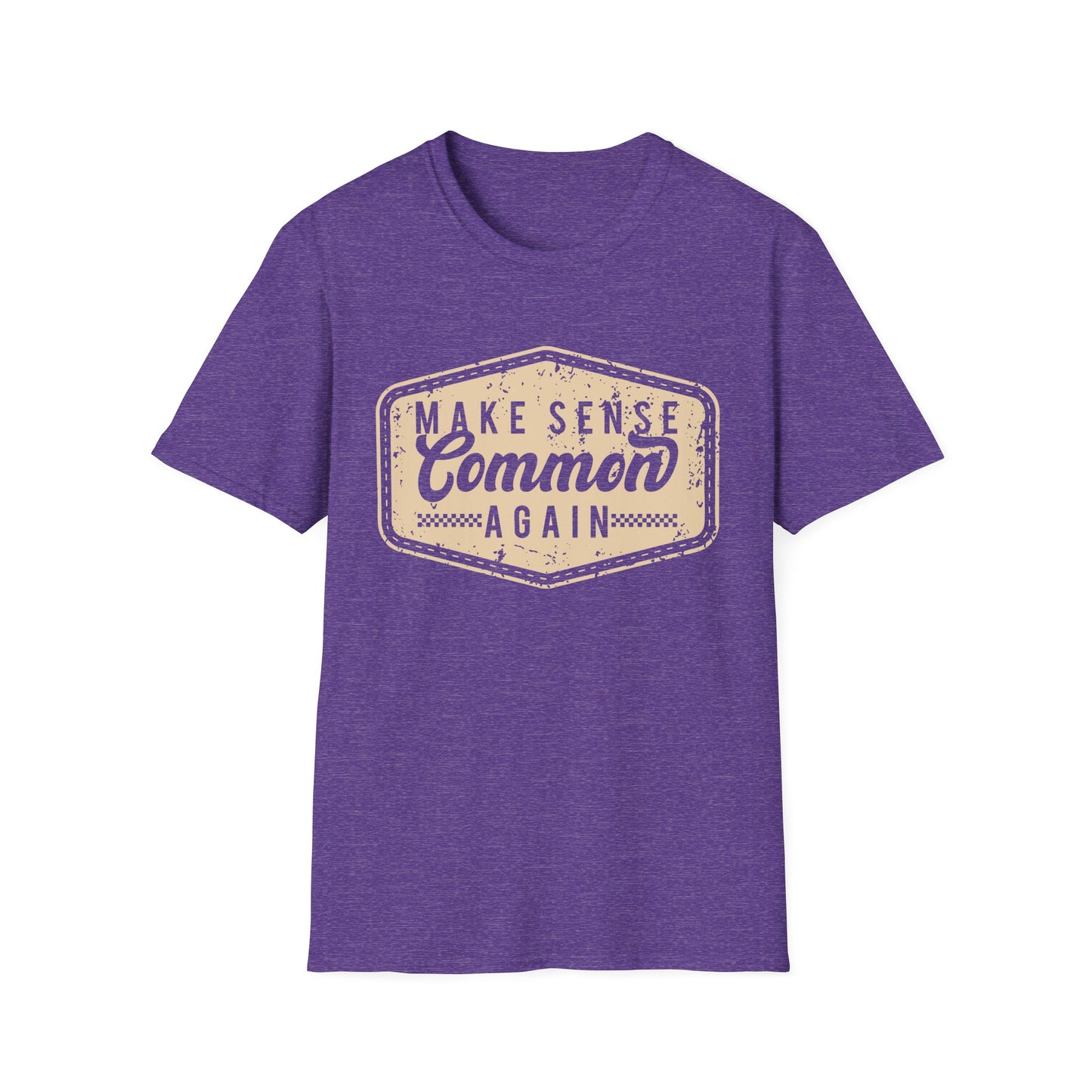 Make Sense Common Again Vintage Graphic Shirt – Funny Sarcastic Statement Tee