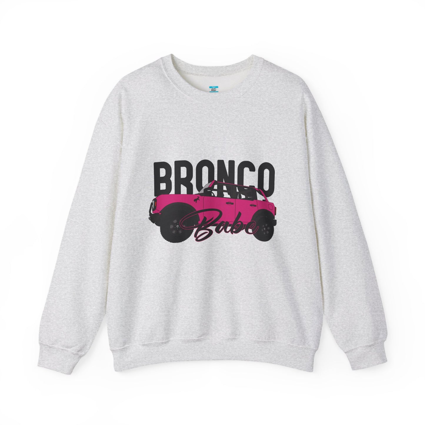 Bronco Babe Pink Bronco Crewneck Sweatshirt