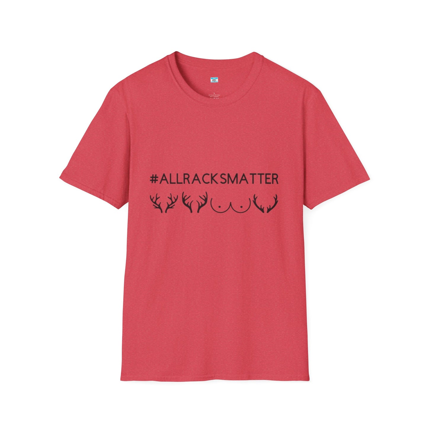 AllRacksMatter Funny Hunting Shirt, Deer Rack Antler Tee, Hunting Humor Gift for Men & Women, Outdoor Hunter Novelty Tee