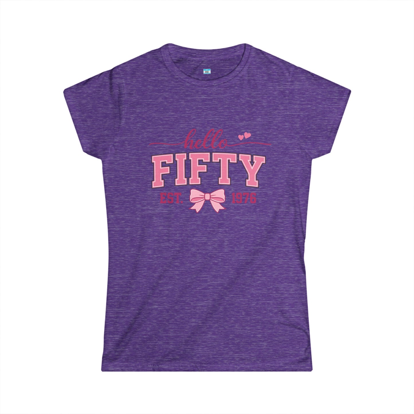 Hello Fifty Shirt | 50th Birthday Shirt Women Est 1976 | Cute Fifty and Fabulous Tee