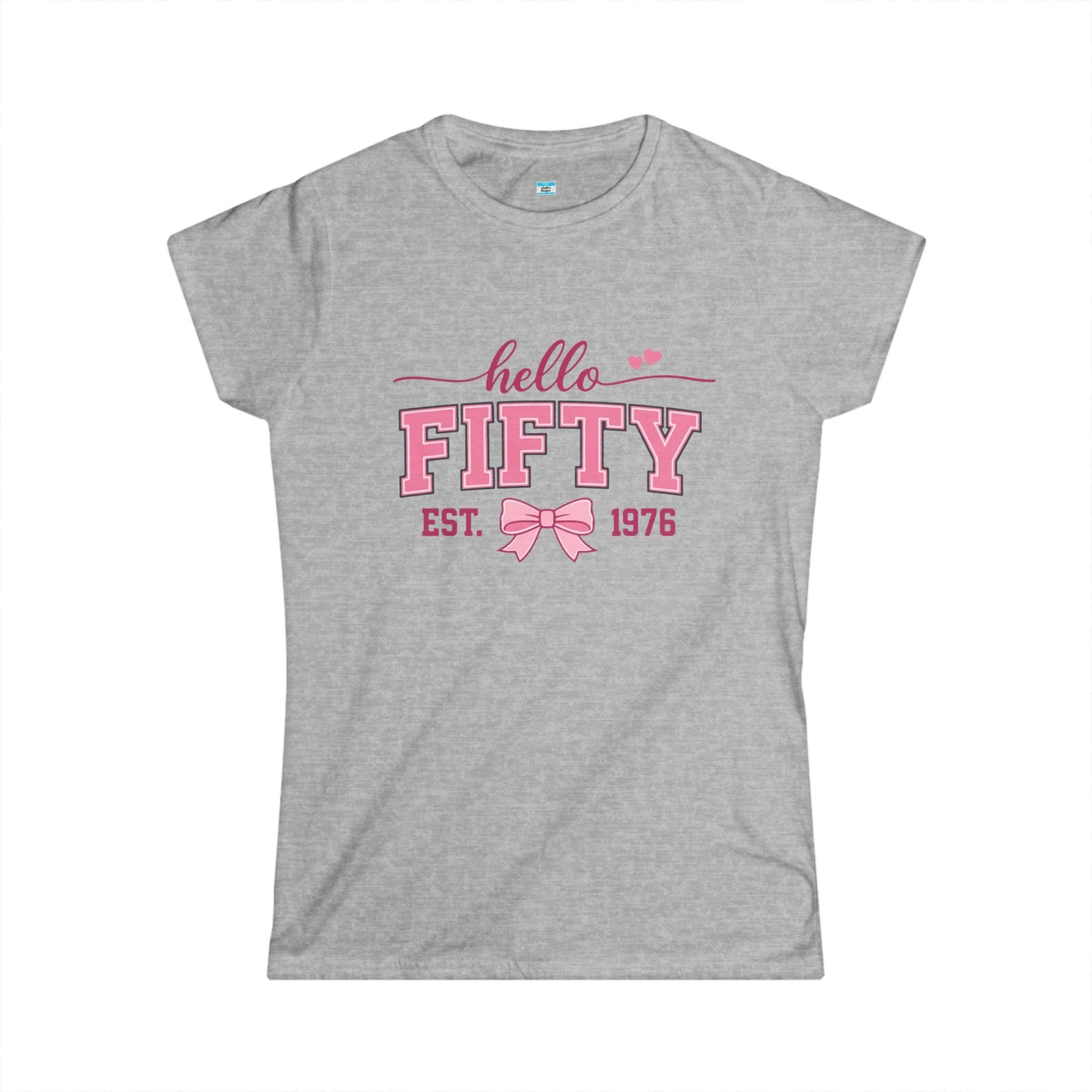 Hello Fifty Shirt | 50th Birthday Shirt Women Est 1976 | Cute Fifty and Fabulous Tee