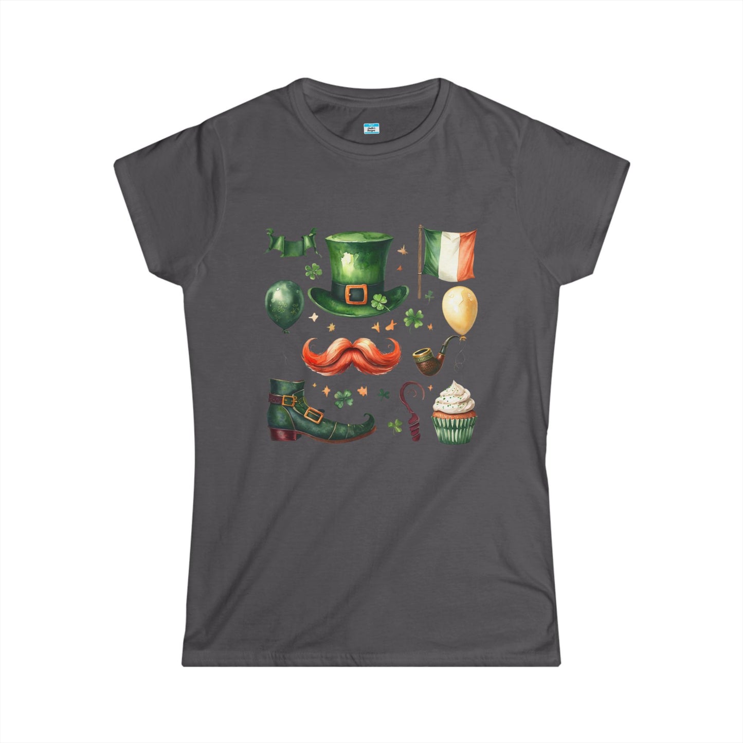 St Patrick’s Day Irish Watercolor Graphic Shirt – Lucky Shamrock Holiday Tee