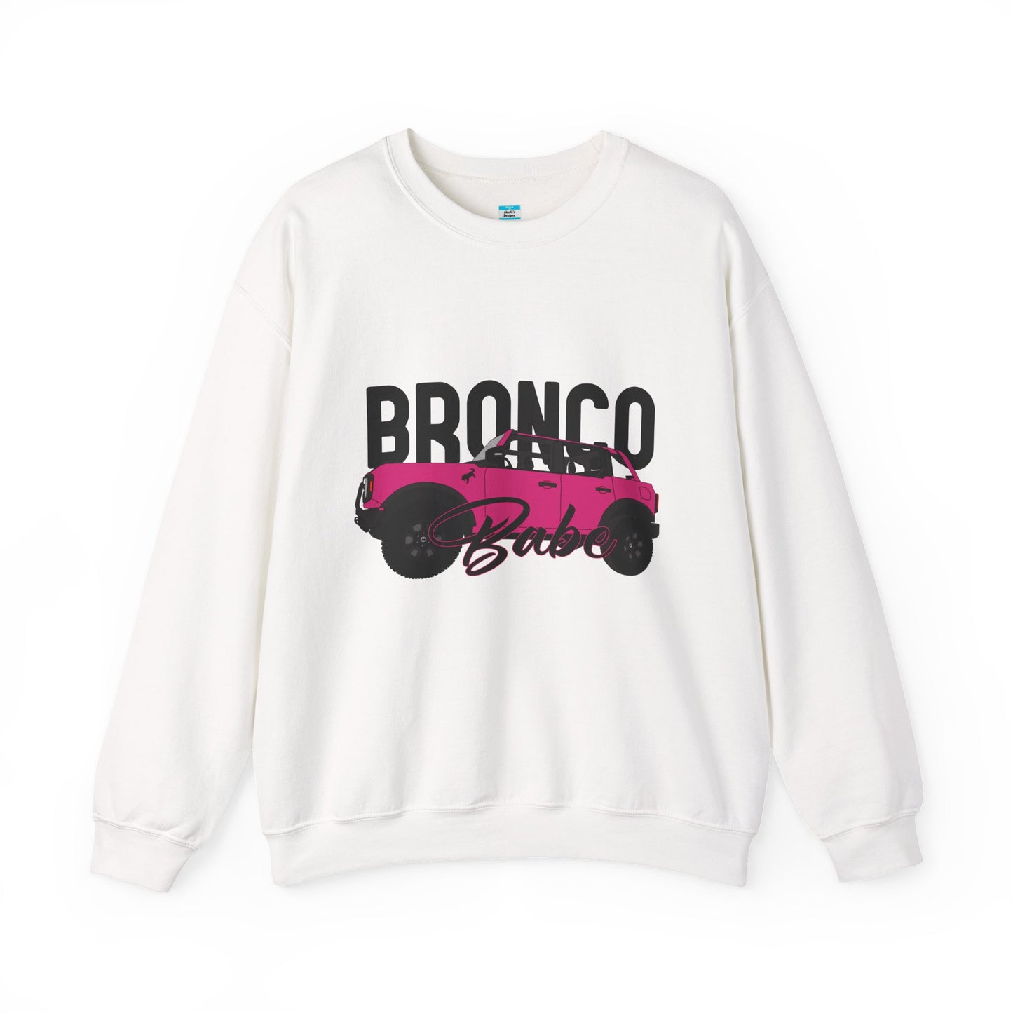 Bronco Babe Pink Bronco Crewneck Sweatshirt